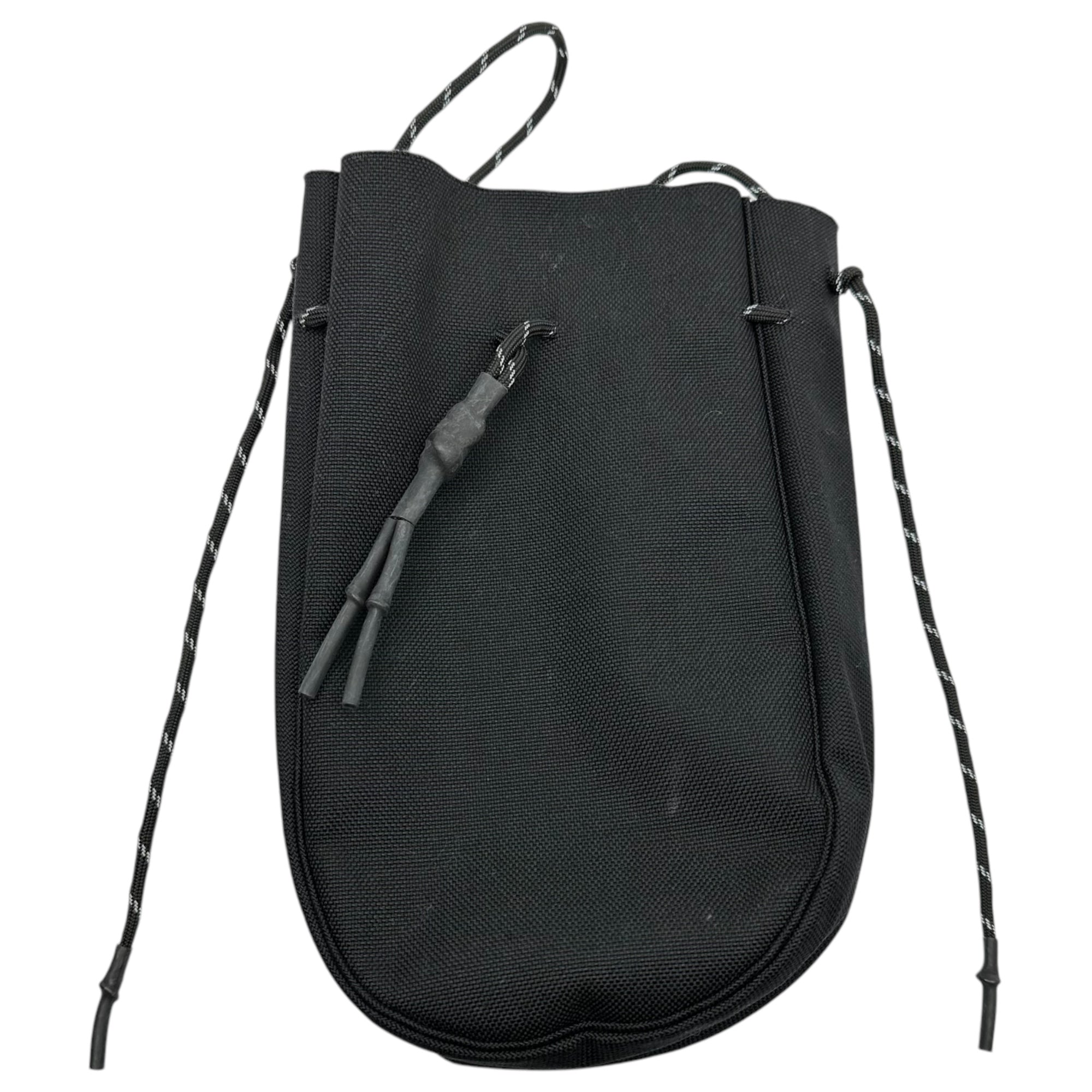 吉岡衣料店(ヨシムライリョウテン) drawstring bag サコッシュ ドレースティング バッグ ブラック