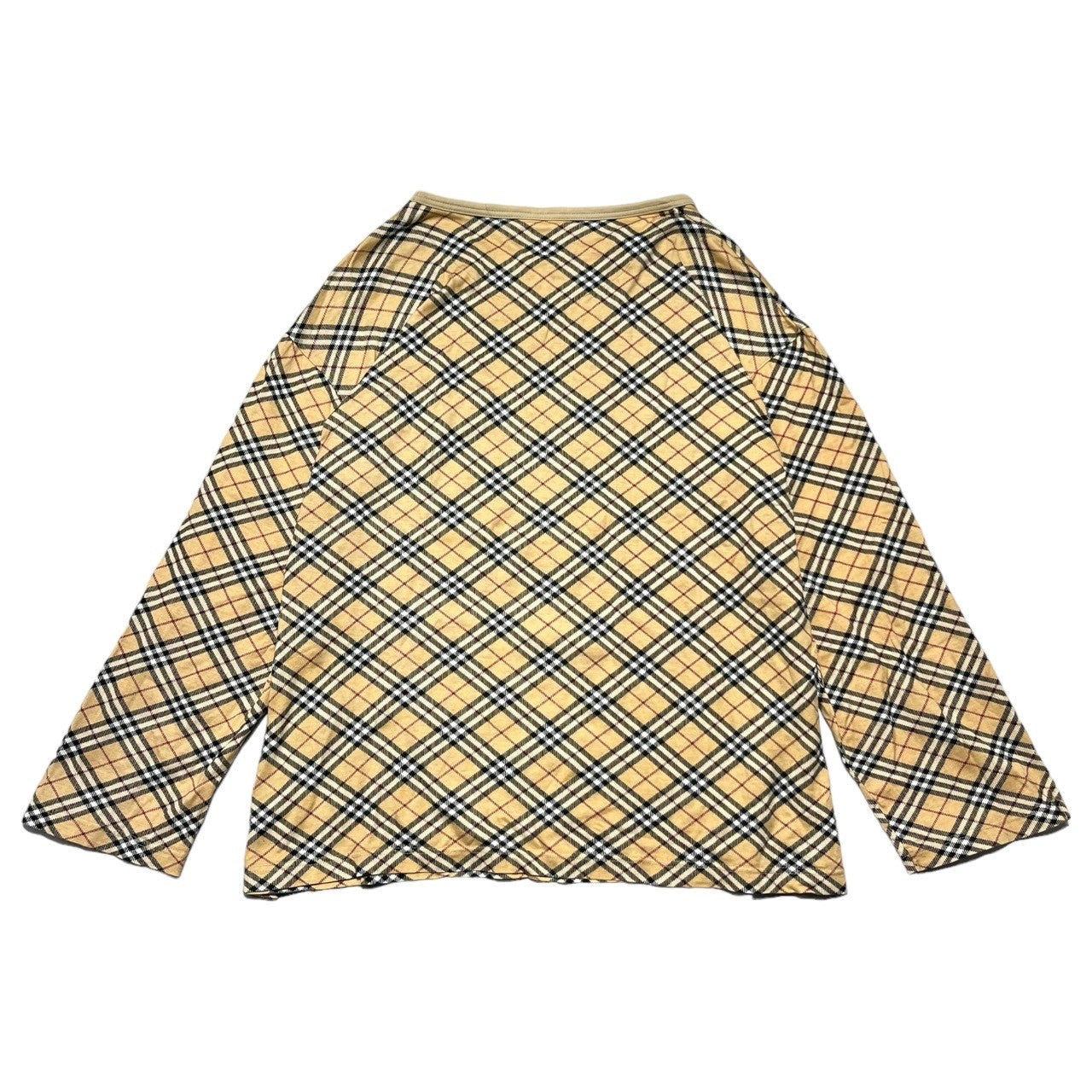 BURBERRY LONDON(バーバリーロンドン) 90's ノバチェック 長袖 カットソー L ベージュ 90年代 ヴィンテージ