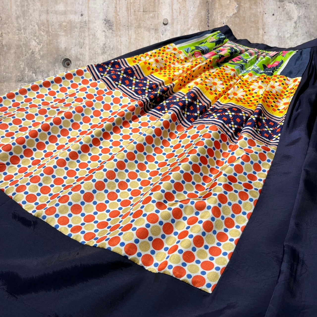 tricot COMME des GARCONS(トリココムデギャルソン) 02SS総柄マキシスカート TS 02007S S ミックス AD2001