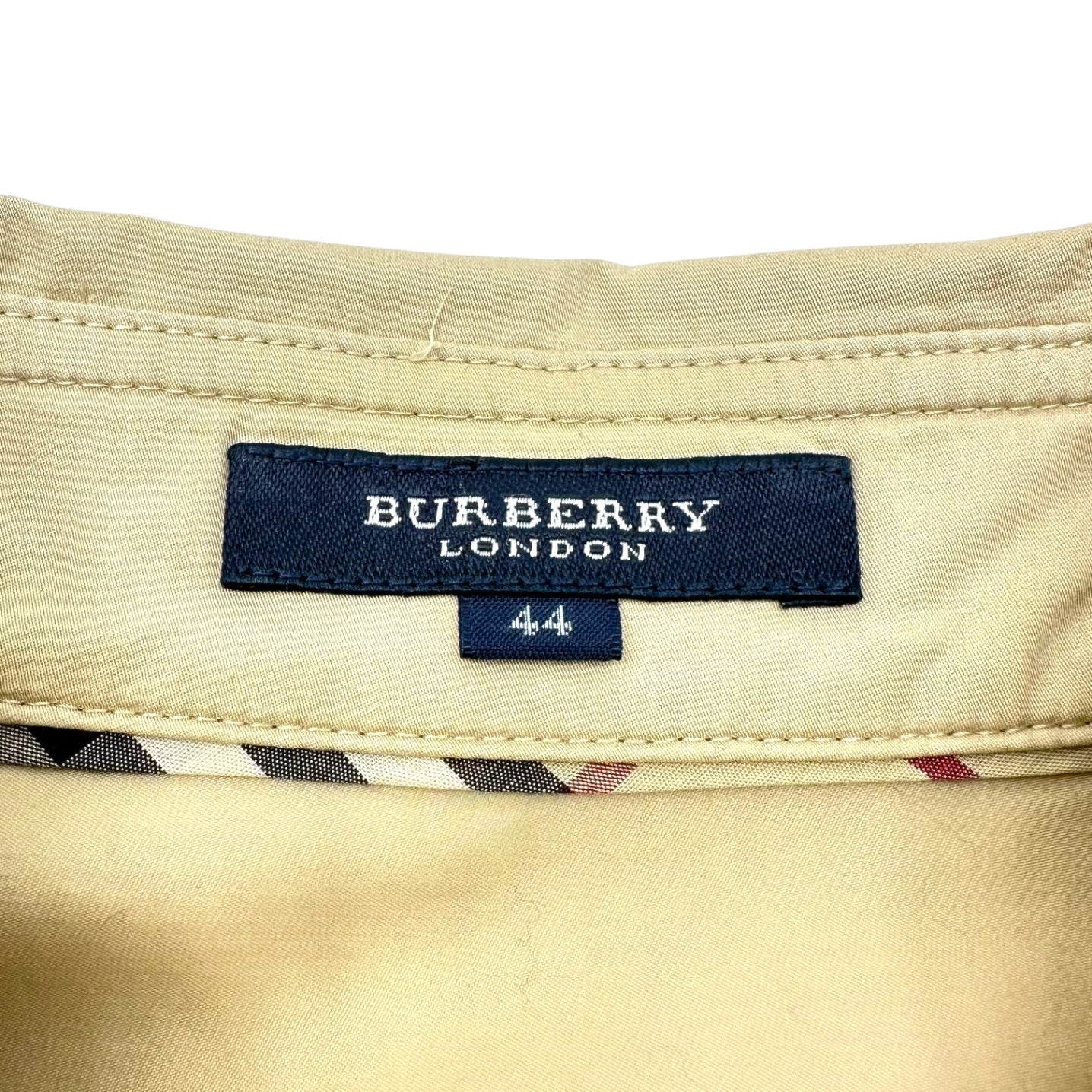 BURBERRY LONDON(バーバリーロンドン) Trench Shirt Flared French Sleeve Dress トレンチ シャツ フレア フレンチ スリーブ ワンピース FMB56-420-42 44(M程度) ベージュ 半袖 ノースリーブ