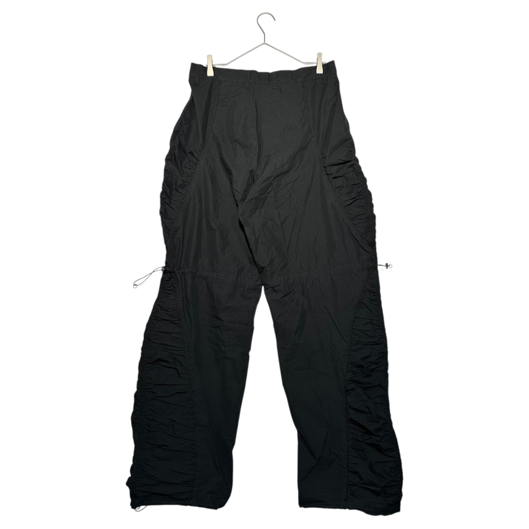 PARANOID(パラノイド) 24SS GATHER PANTS ギャザー パンツ 24S006_12 L ブラック ナイロン ギミック