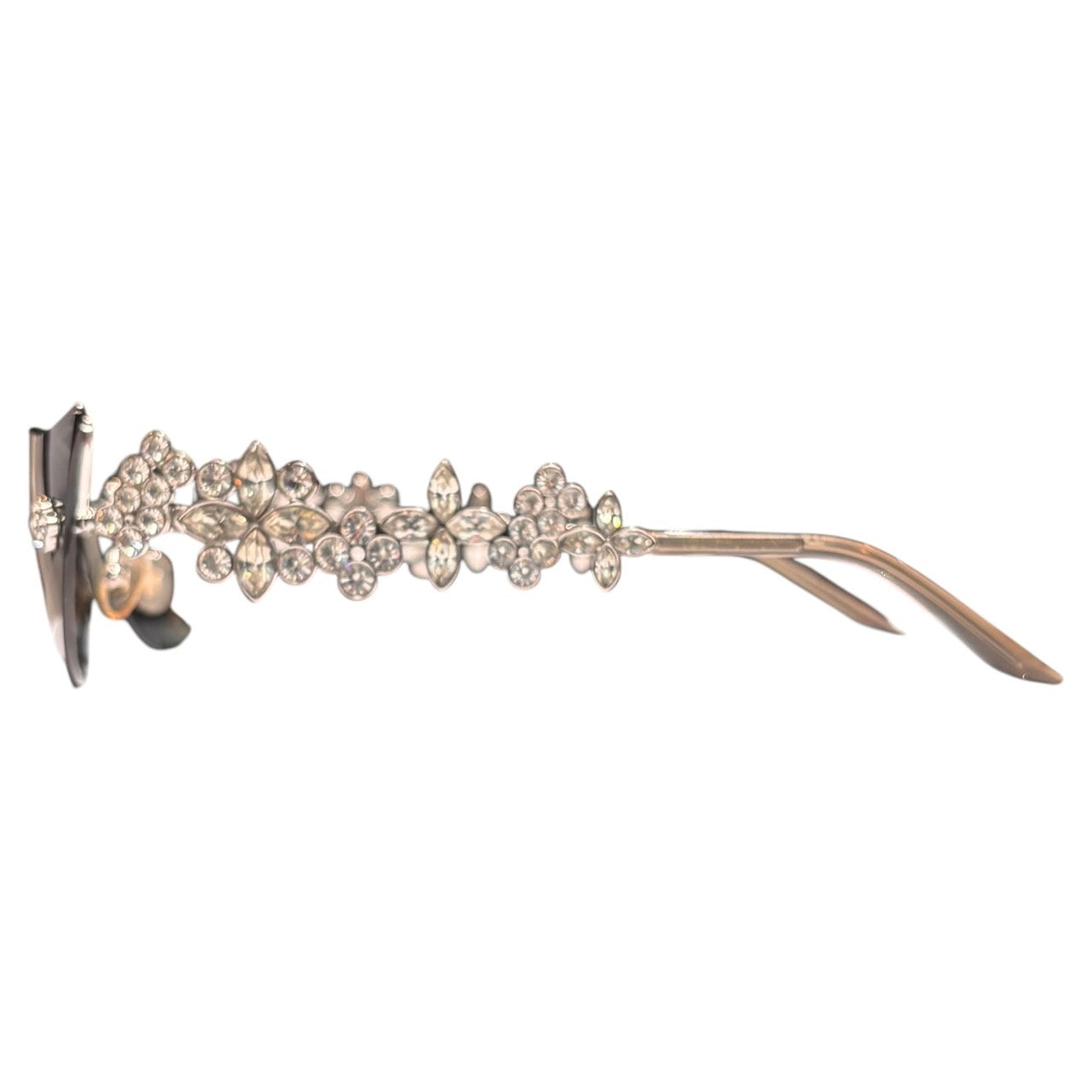 LOUIS VUITTON(ルイヴィトン) Limited to 1000 Cat's Eye Swarovski Sunglasses 限定 1000本 キャッツアイ スワロフスキー サングラス 75BR6 67□17-135 ブラック×シルバー 眼鏡 ケース付