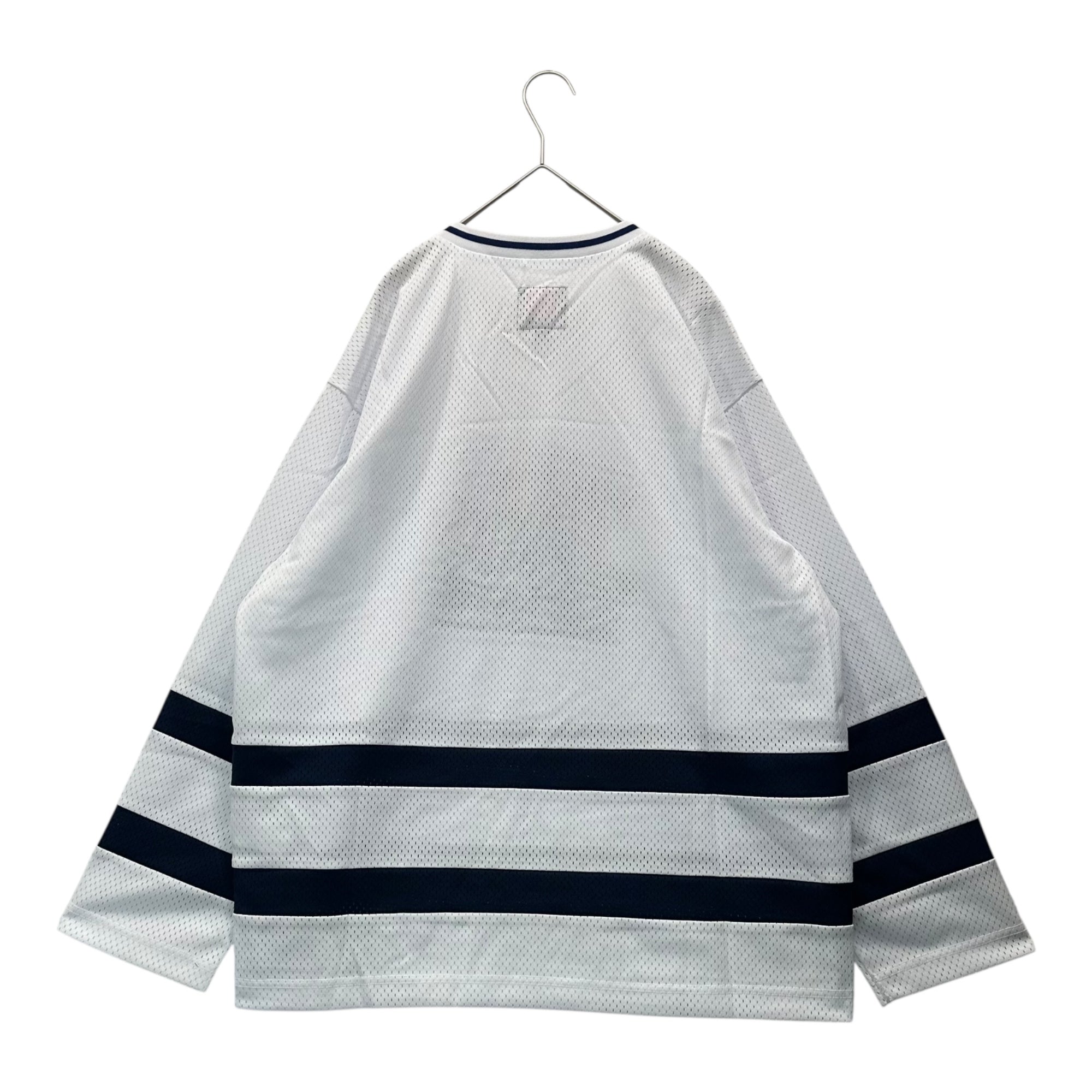 SUPREME(シュプリーム) 25SS Marithé + François Girbaud Hockey Jersey マリテ フランソワ ジルボー ホッケー ジャージ S ホワイト ゲーム シャツ メッシュ ロゴ コラボ