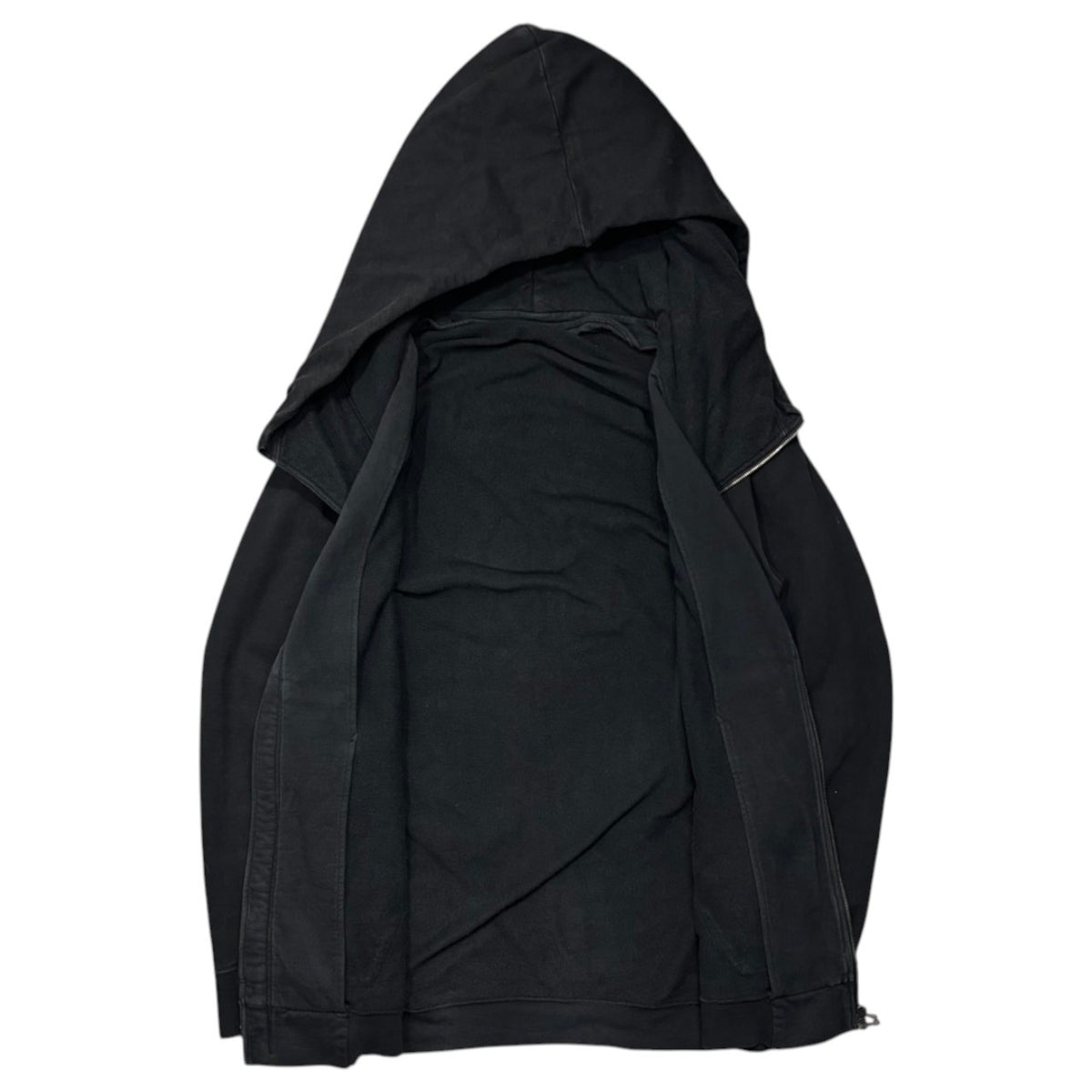 JULIUS(ユリウス) 2020AW Coated Zip-Up Hoodie コーティング ジップ アップ フーディ 717CUM19-C 1 ブラック