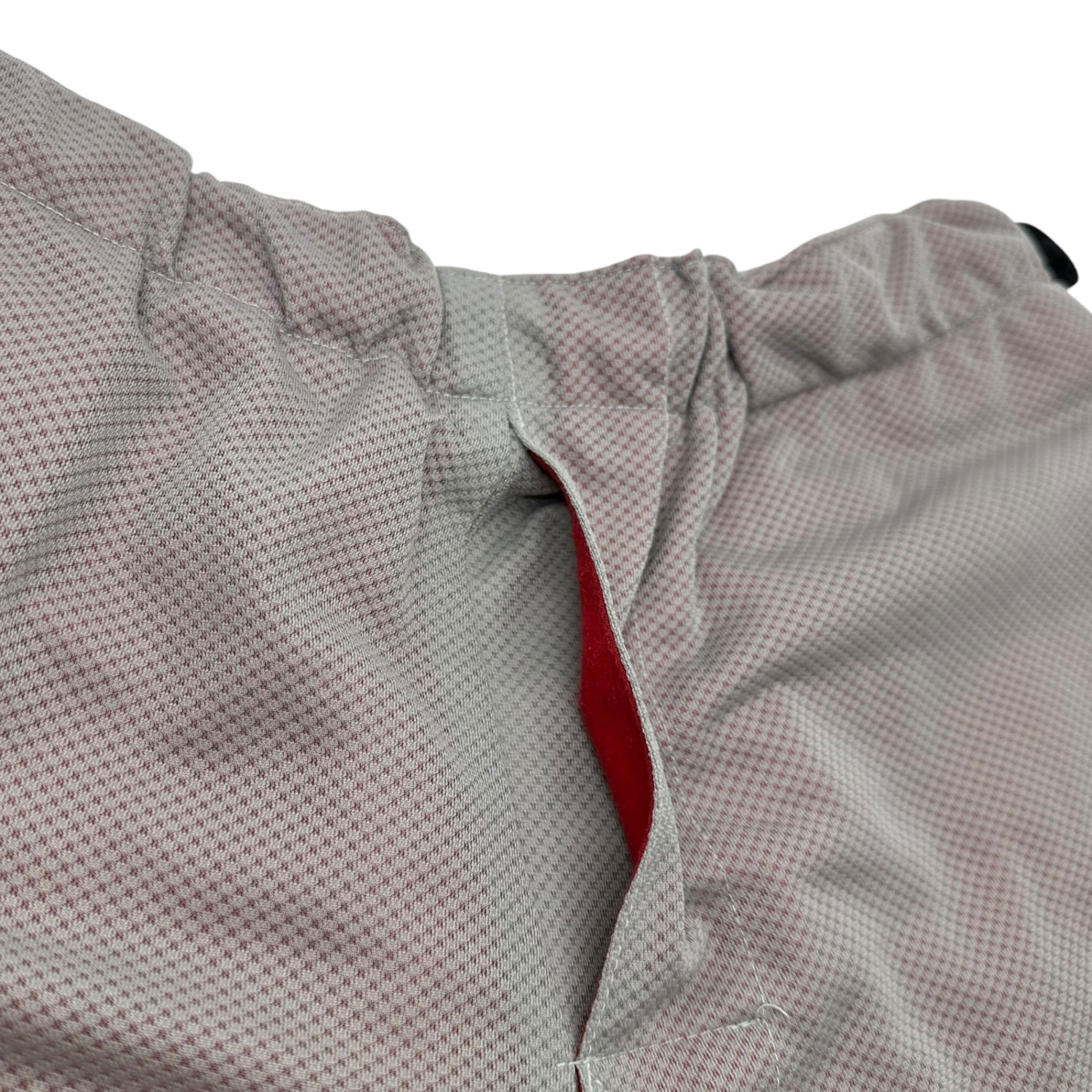 GOODENOUGH(グッドイナフ) 90's Mesh Layered Half Pants 90年代 メッシュ レイヤード ハーフ パンツ グレー×レッド