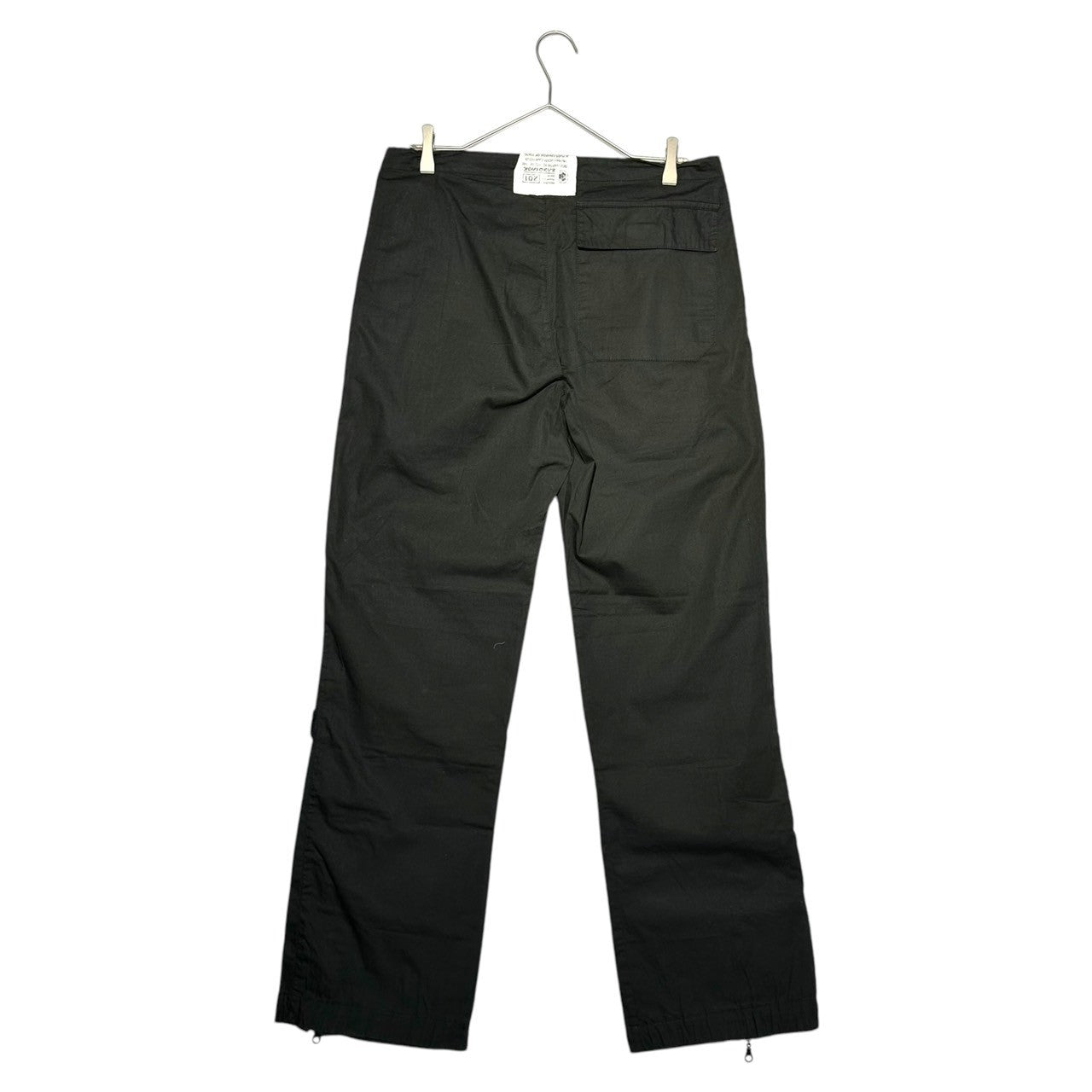 SABOTAGE(サボタージュ) 00's Gimmick Tech Parachute Pants ギミック テック パラシュート パンツ M ブラック Y2K