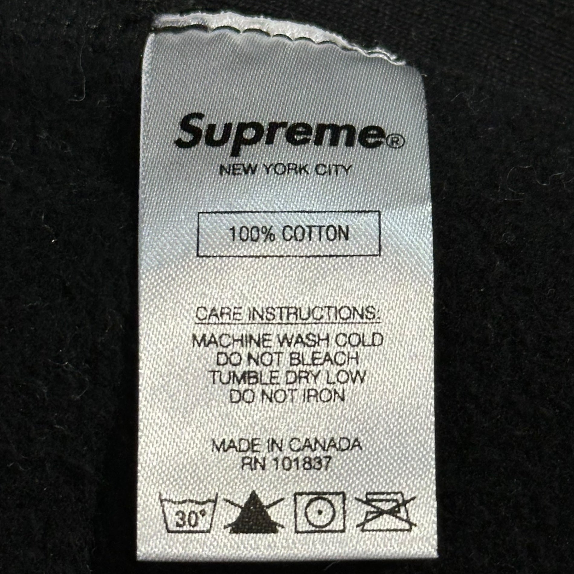 SUPREME(シュプリーム) 19AW The Most Hooded Sweatshirt ロゴ アップリケ プルオーバー パーカー L ブラック 19FW フーディ