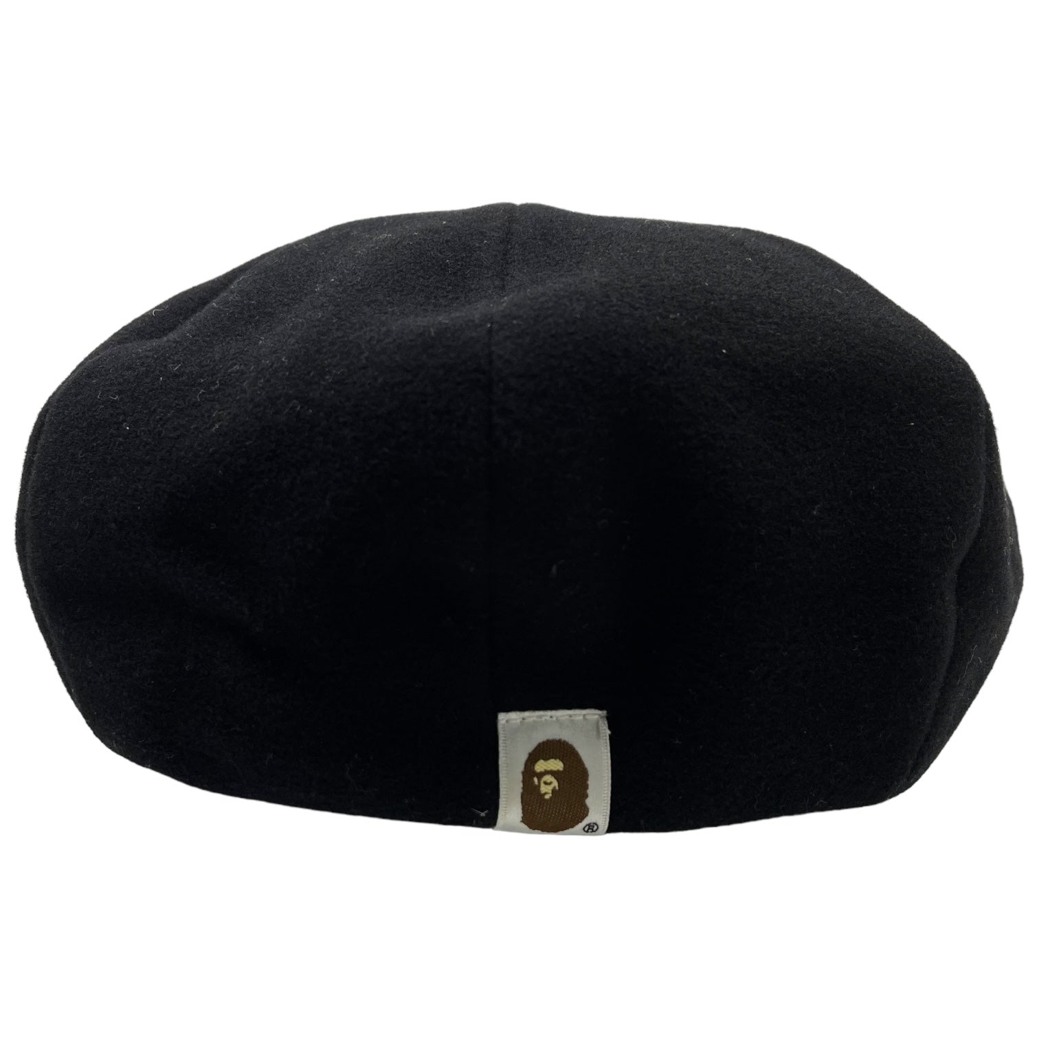 A BATHING APE(アベイシングエイプ) big newsboy キャスケット FREE ブラック 帽子 タグ