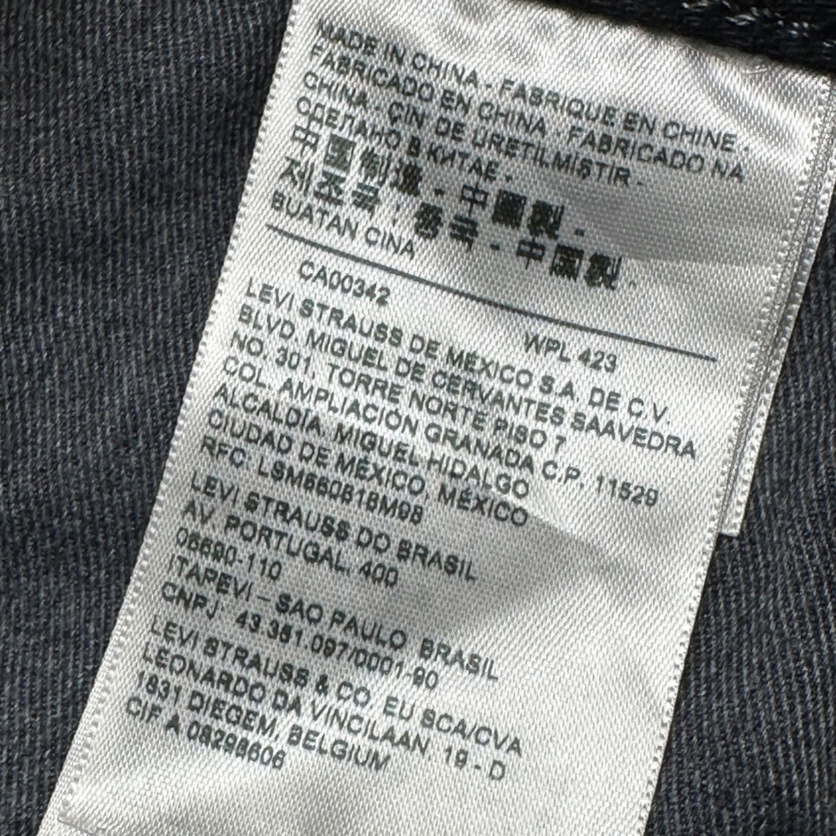 Levi's RED(リーバイスレッド) 502 TAPER レギュラー テーパード ブラック デニム パンツ PC9-A0133-0006 W34 L32 ブラック