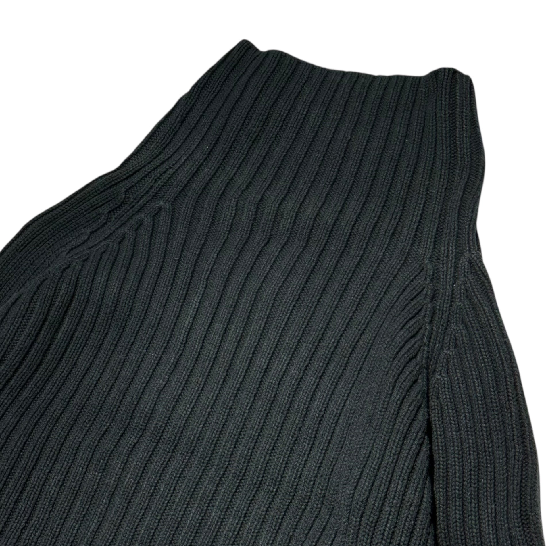 Y's(ワイズ) Short length thick ribbed turtleneck cotton knit ショート丈 太リブ タートルネック コットン ニット YQ-K04-075 3(L) ブラック
