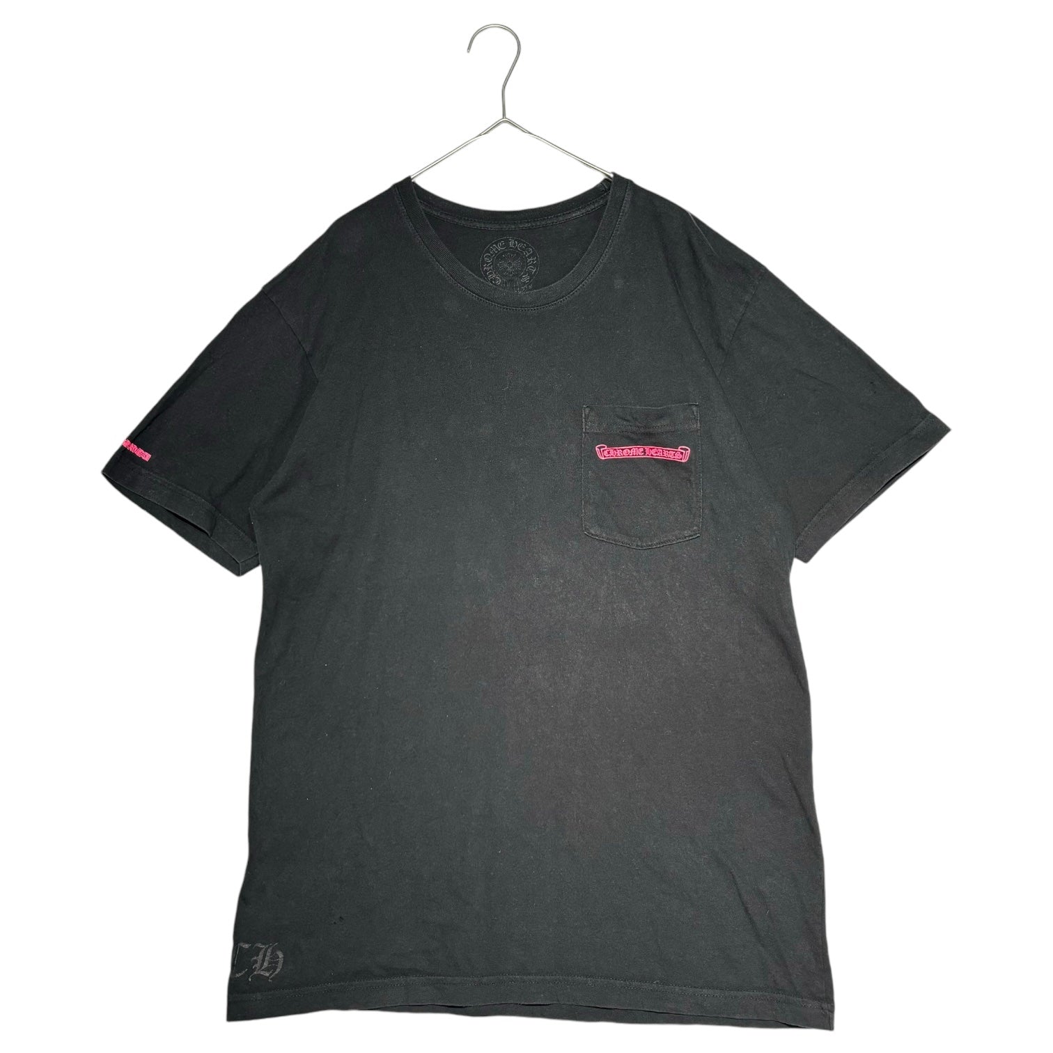 CHROME HEARTS(クロムハーツ) NEON PINK STRIPE LOGO TEE ネオピンク 