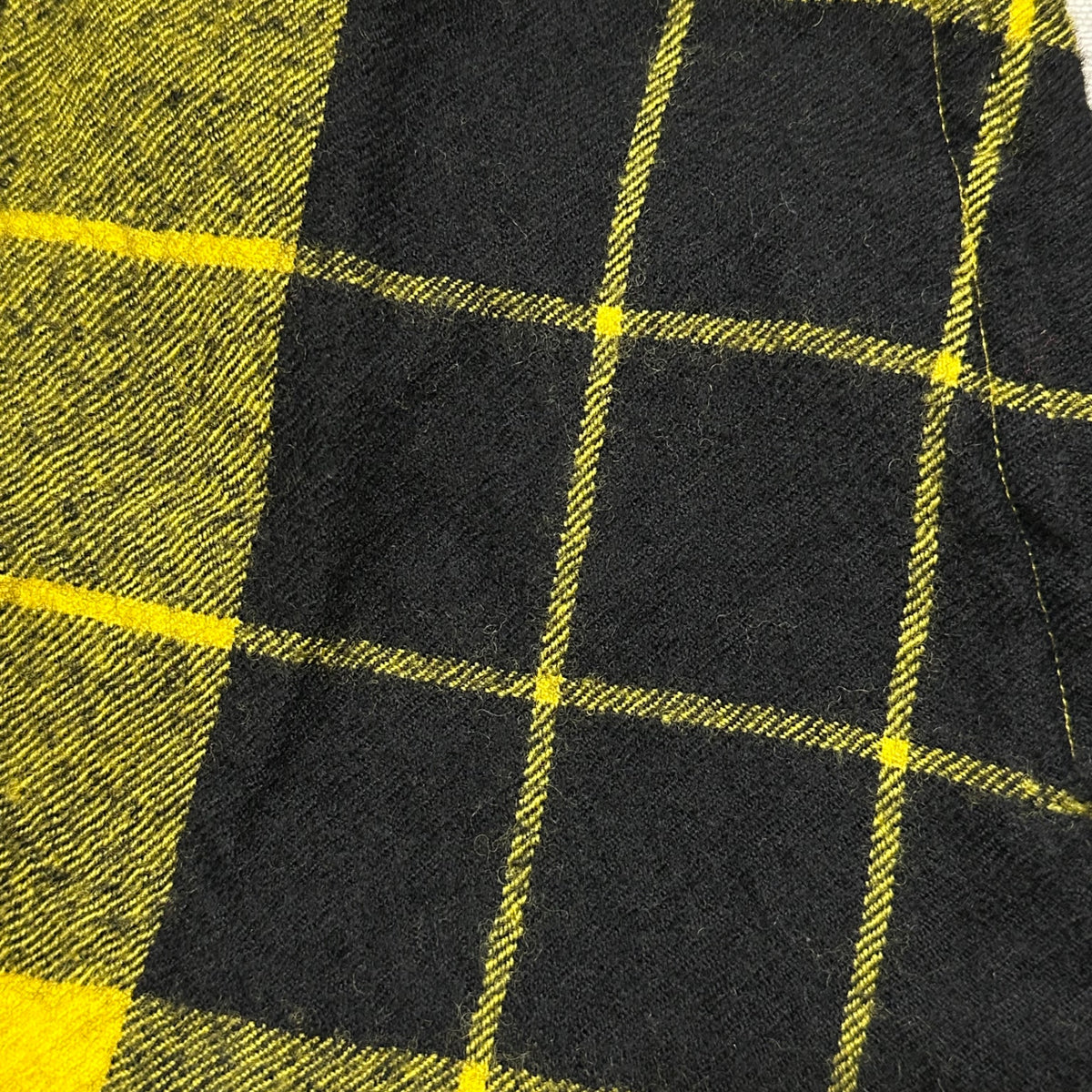 COMME des GARCONS(コムデギャルソン) 2000AW Tartan Check Fulling Wool Long Skirt タータン チェック ウール縮絨 ロング スカート GS-04010S S イエロー×ブラック×レッド AD2000 00s アーカイブ