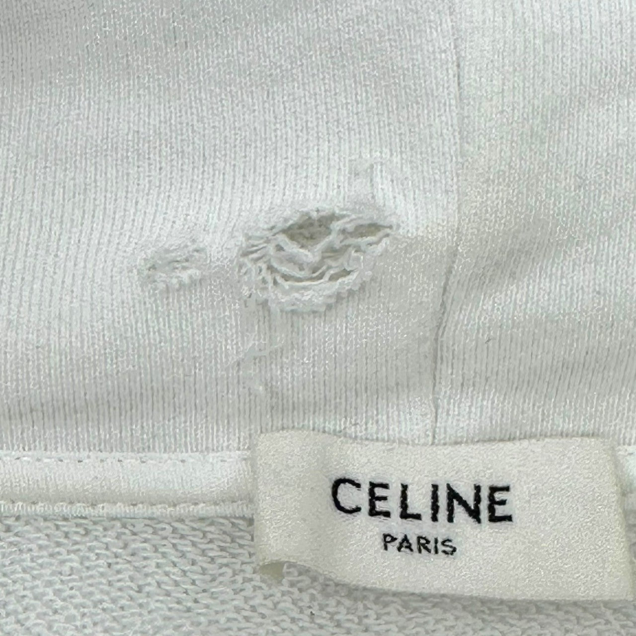 CELINE(セリーヌ) 22SS Scott Daniel Ellison print hoodie スコット ダニエル エリソン プリント パーカー 2Y643670Q XS ホワイト POP UP限定 フーディ