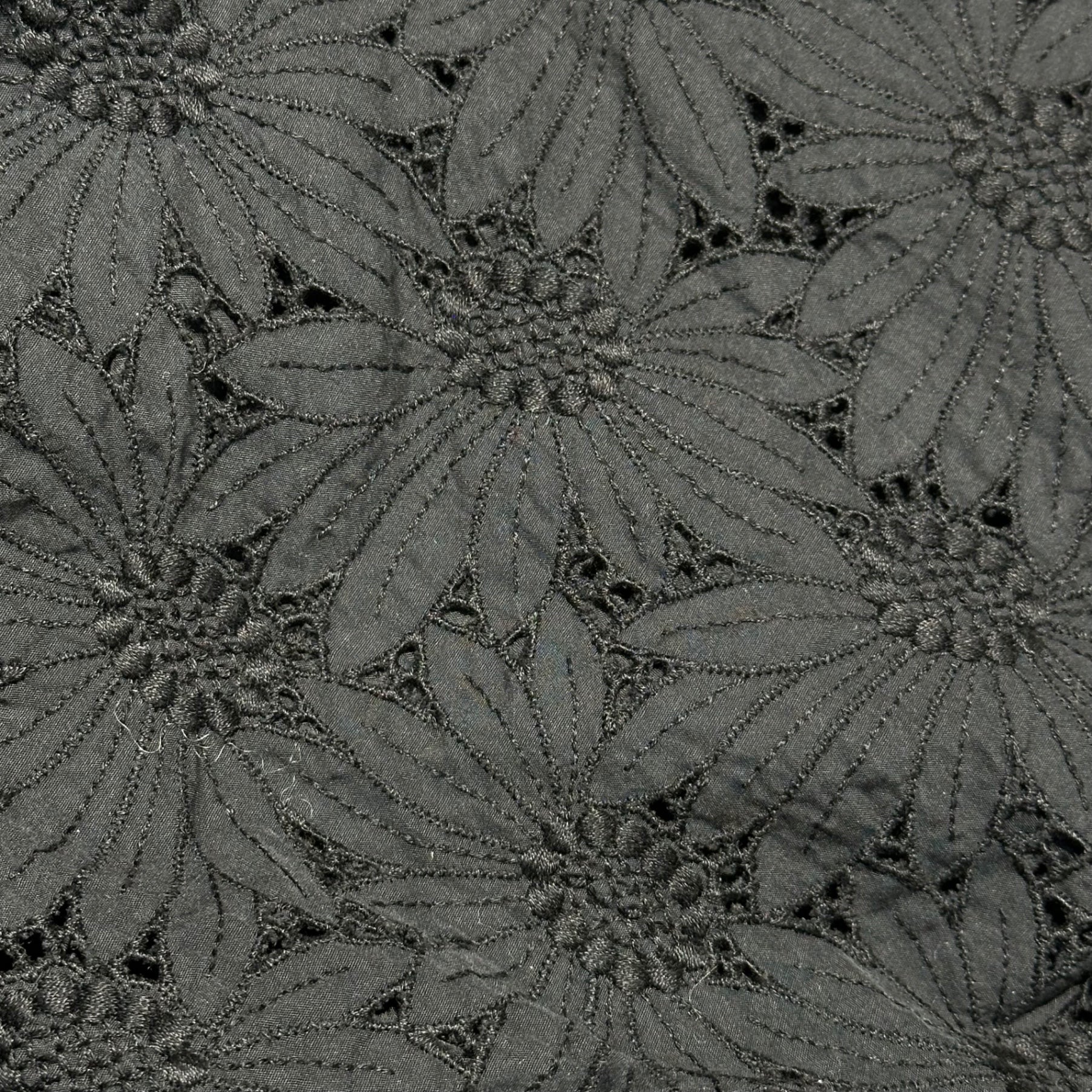 COMME des GARCONS(コムデギャルソン) Cutwork Lace Easy Skirt カットワーク レース イージー スカート ブラック 品質表示タグ切取