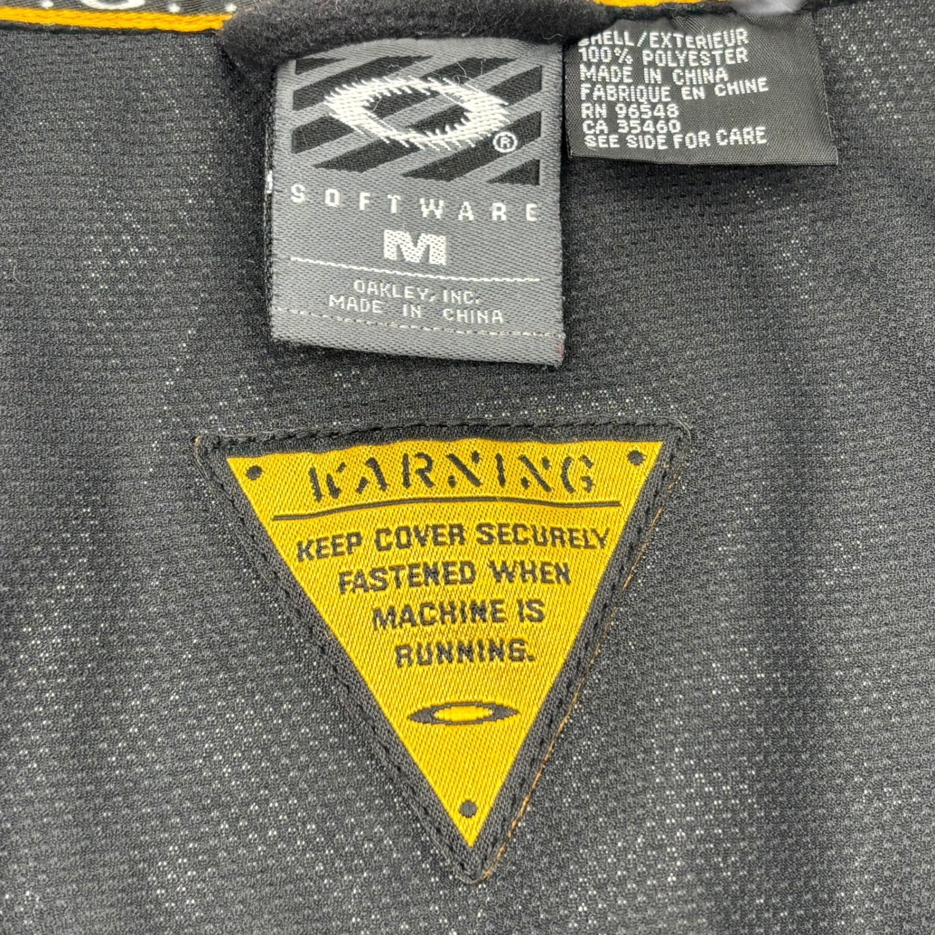 OAKLEY(オークリー) 00's SOFTWARE Switching Fleece Vest 切替 フリース ベスト M ブラック Y2K テック