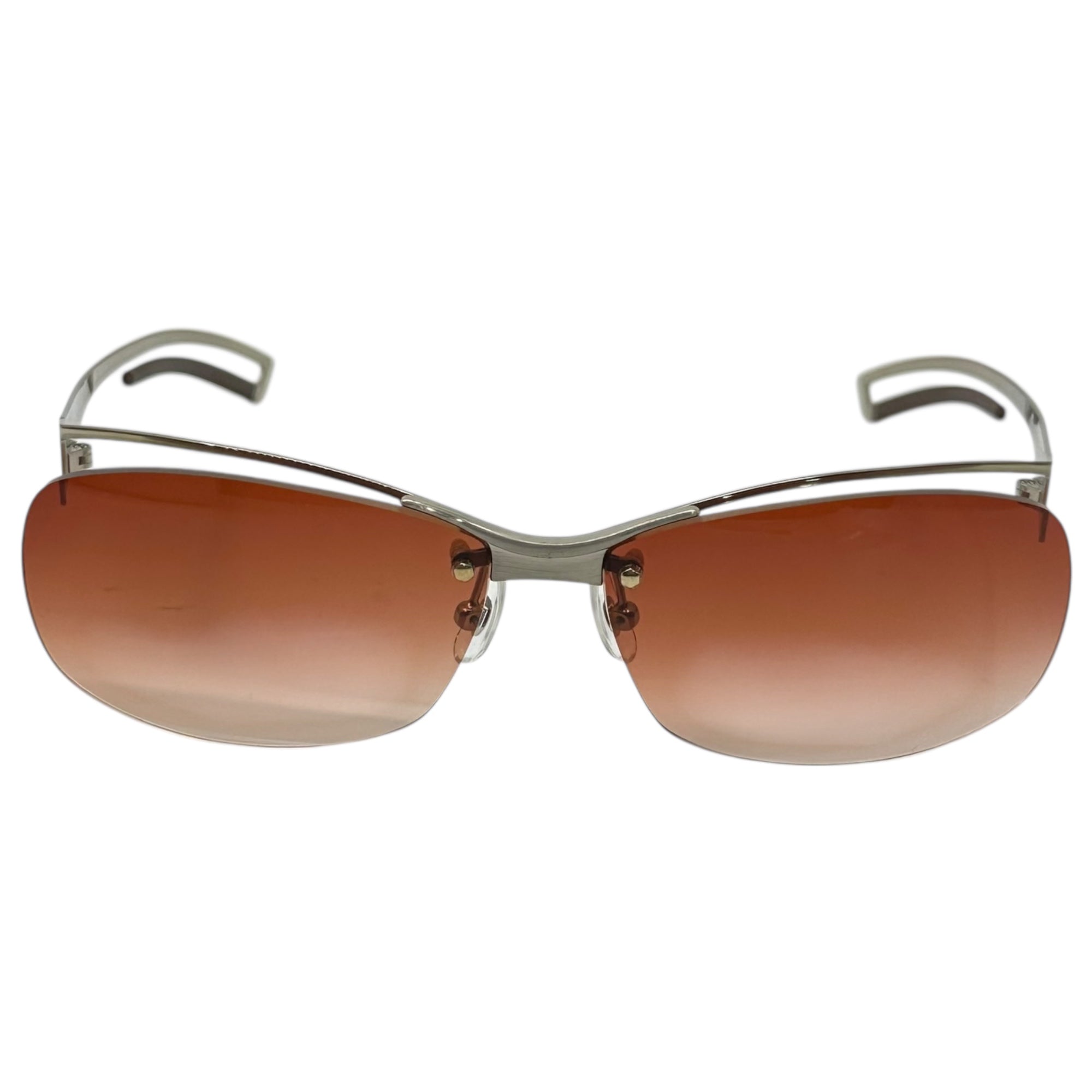 Jean Paul GAULTIER(ジャンポールゴルチエ) 00's Aluminum Design Frame Sunglasses アルミ デザイン フレーム サングラス SJP082J 62□14 シルバー 眼鏡