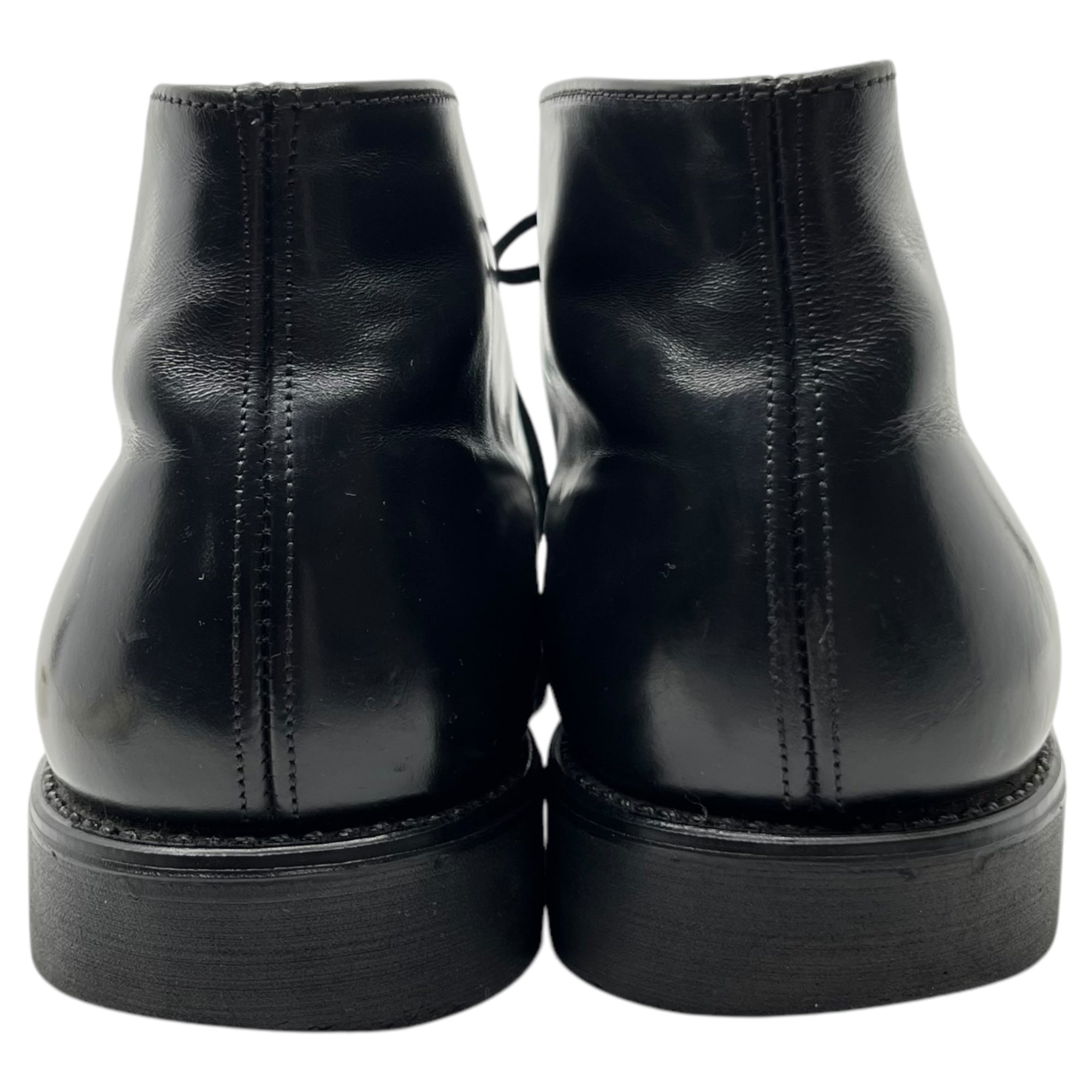 MASON(メイソン) 80's Leather postman chucker boots 80年代 レザー ポストマン チャッカーブーツ ヴィンテージ 7 1/2(25.5cm程度) ブラック US NAVY ミリタリー