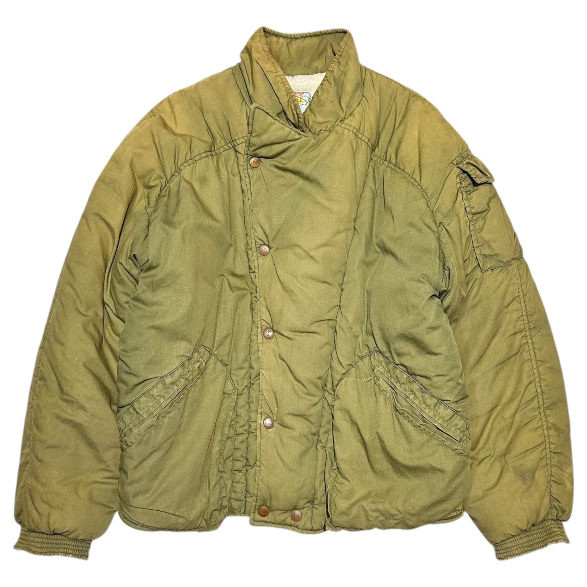 BALL by M&FG(ボール マリテフランソワジルボー) 80's Archive Cotton Boa Jacket アーカイブ コットン ボア ジャケット M カーキ 80年代 ヴィンテージ