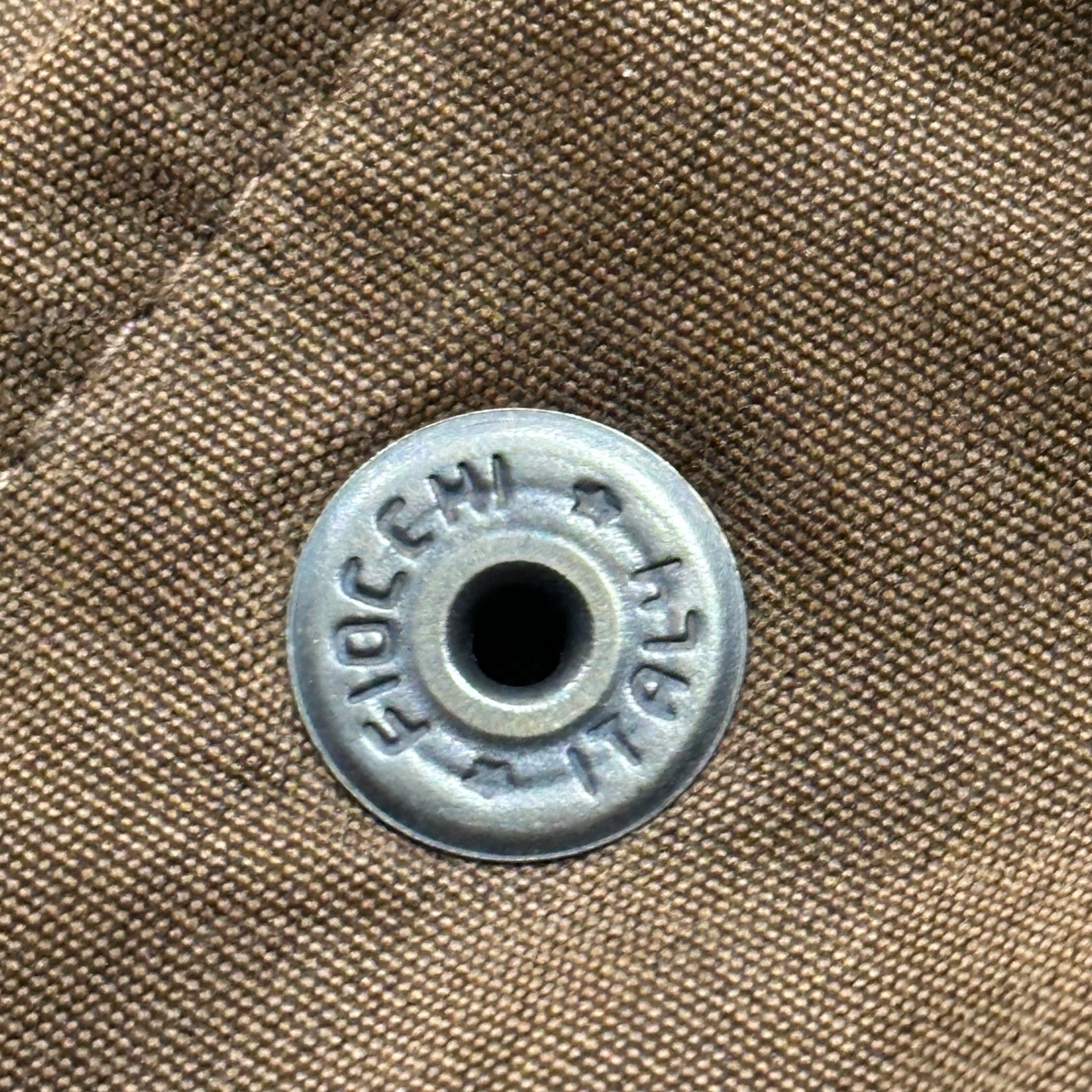 GIORGIO ARMANI(ジョルジオアルマーニ) 80’s~90's Archive Co/Po Snap Button Jacket アーカイブ コットンポリ スナップボタン ジャケット 42(XL程度) ブラウン 80年代~90年代 ヴィンテージ LE COLLEZIONI