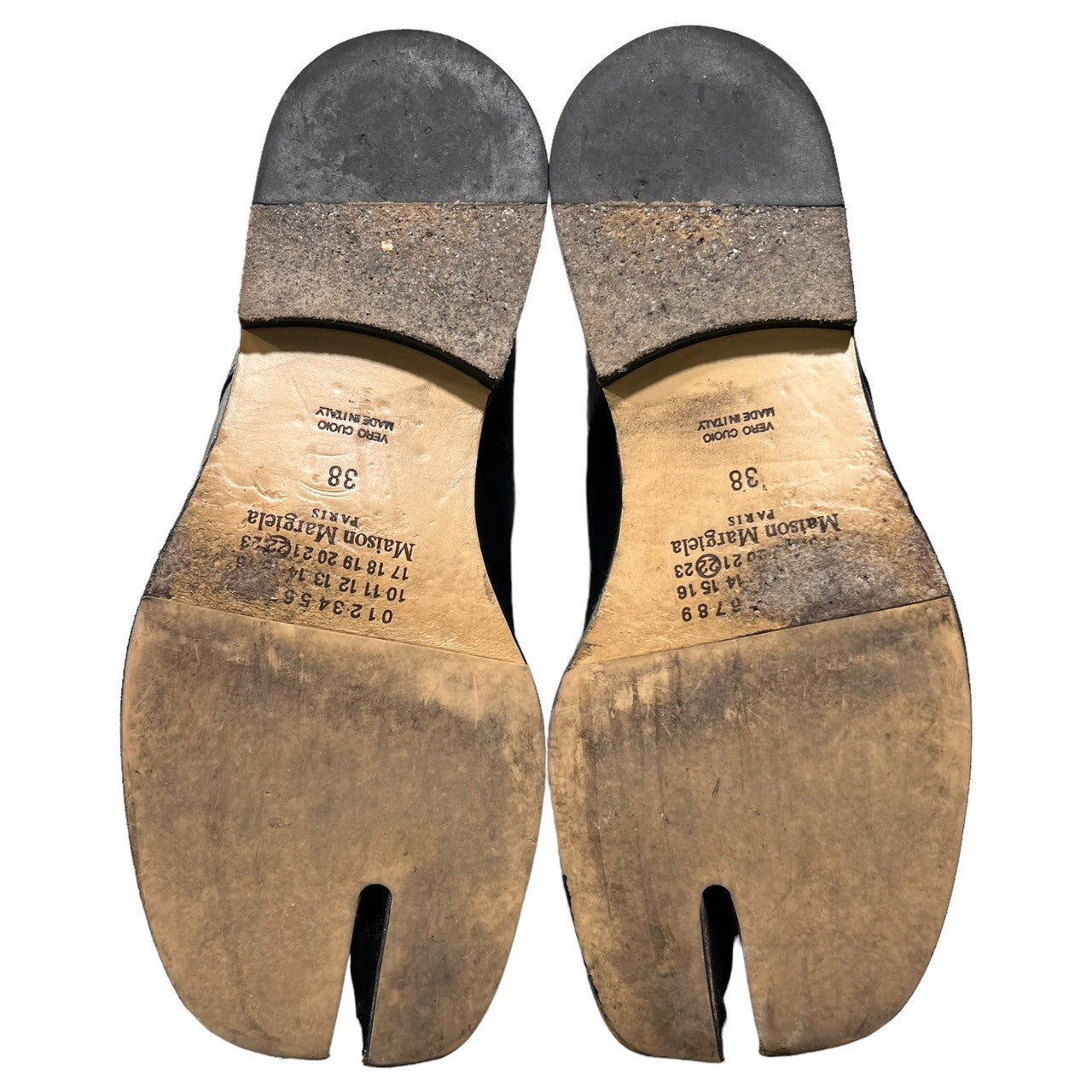 MAISON MARGIELA(メゾンマルジェラ) Tabi lace up shoes 足袋 レースアップシューズ S34WQ0021 SIZE 38(24.0~25.0cm程度) ブラック 革靴 ドレスシューズ