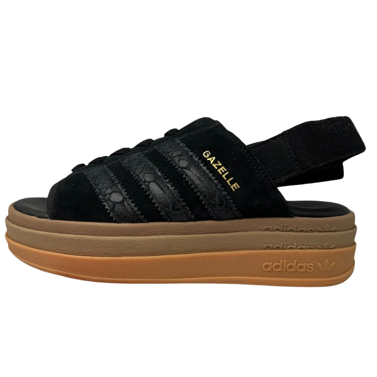 adidas(アディダス) GAZELLE BOLD SANDALS ガゼル ボールド サンダル HQ4688 24.5cm ブラック