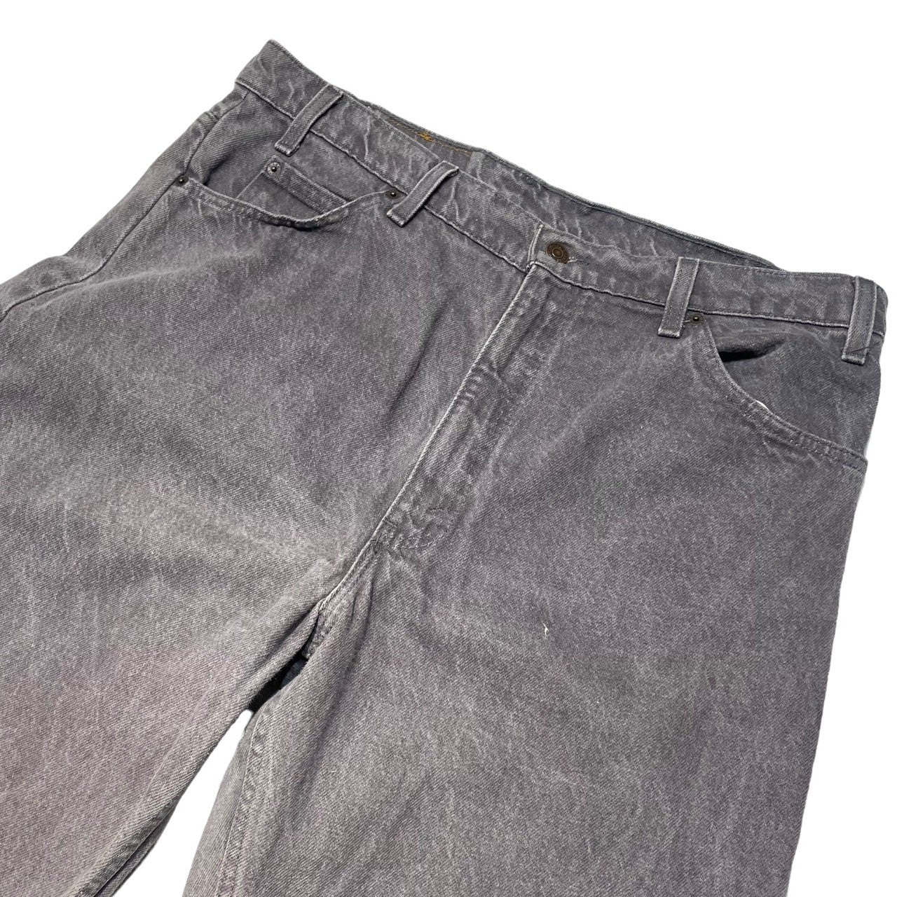 Levi's(リーバイス) 90’s 550 tapered denim pants テーパード デニム パンツ W38 L32 グレー 90年代 585 先染め オレンジタブ ヴィンテージ