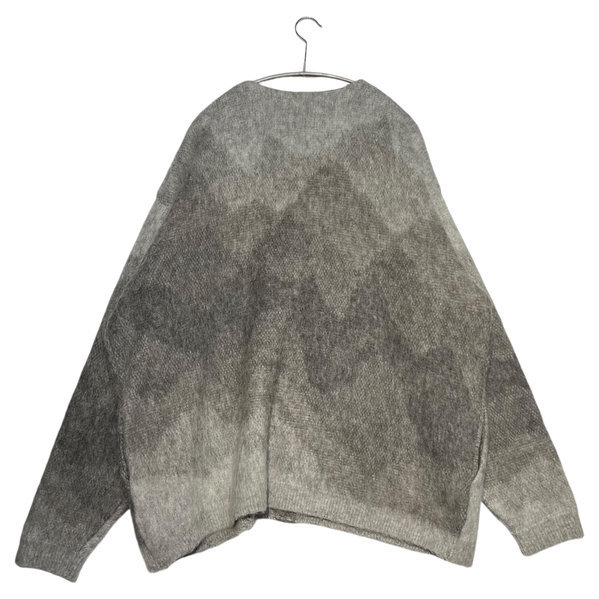 YOKE(ヨーク) 23SS GRADATION JACQUARD CARDIGAN グラデーション ジャガード カーディガン YK23SS0492S-WM 2(M程度) グレー ニット アルパカ 別注