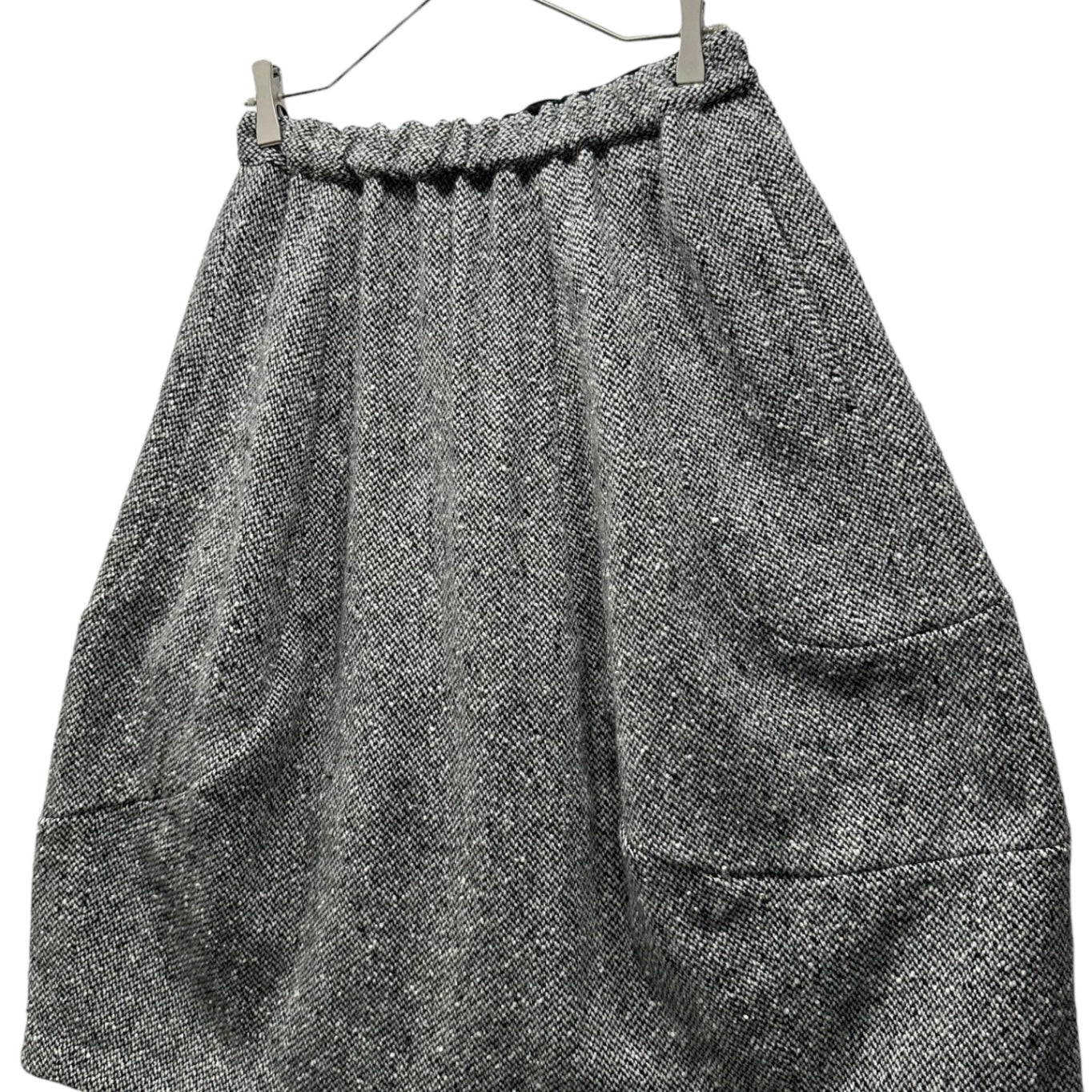 COMME des GARCONS COMME des GARCONS(コムデギャルソンコムデギャルソン) 18AW Wool Nylon Tweed Easy Skirt ウール ナイロン ツイード イージー スカート RB-S019 XS グレー AD2018