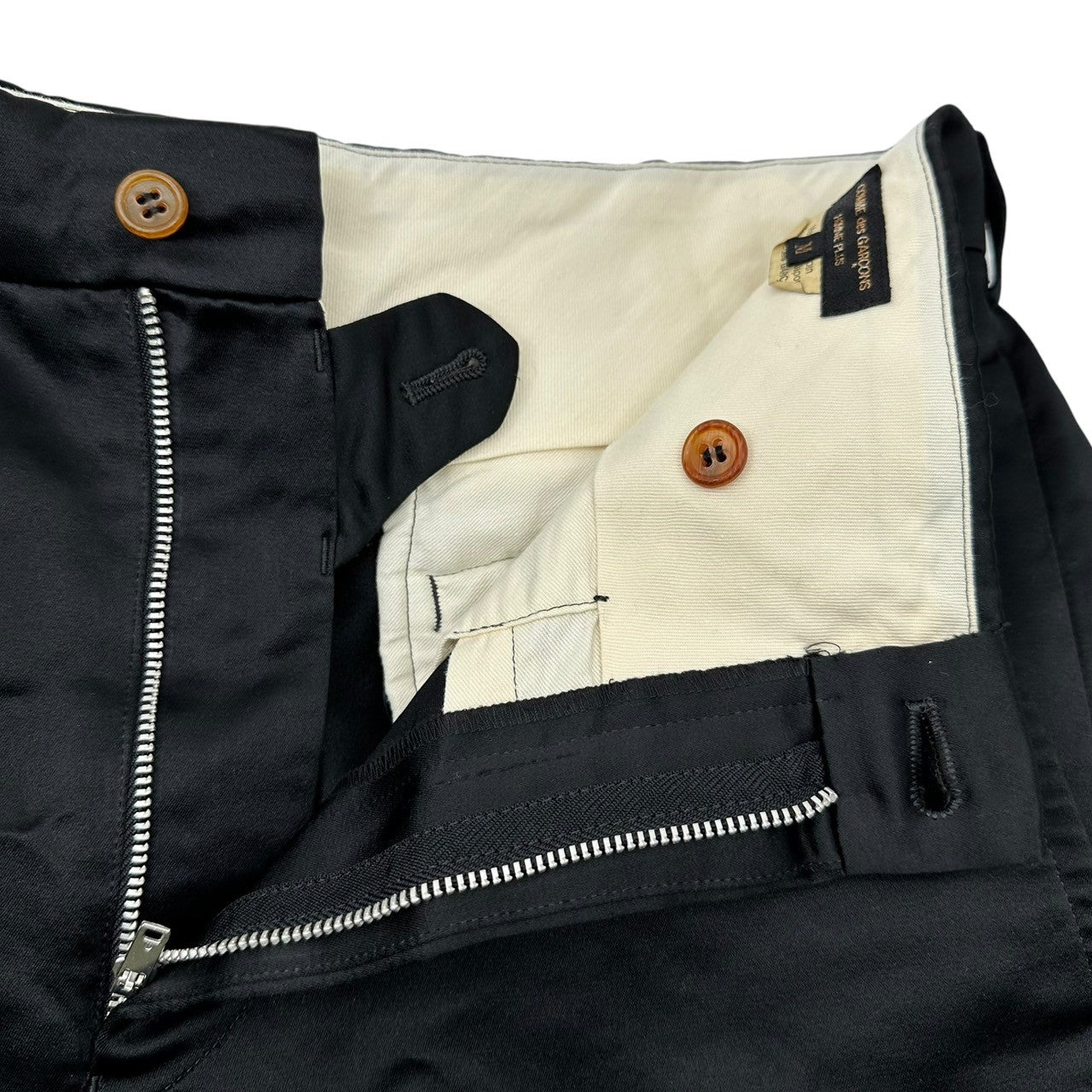 COMME des GARCONS HOMME PLUS(コムデギャルソンオムプリュス) 20SS オルランド期 Polyester Satin Shorts ポリエステル サテン ショーツ エステル PE-P030 M ブラック AD2019