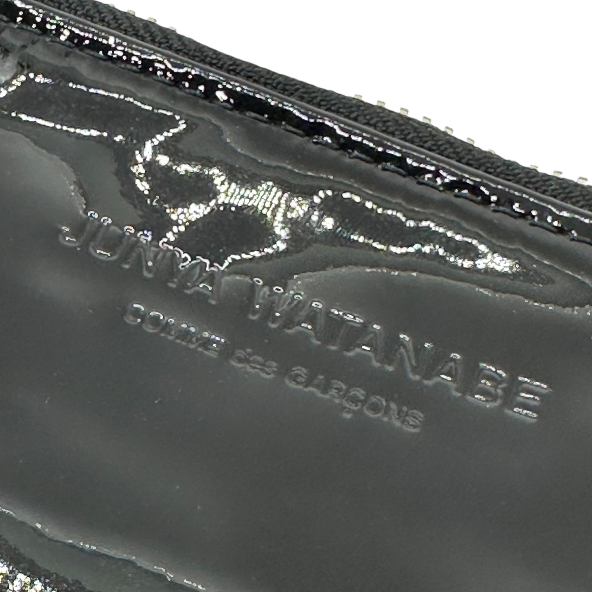 COMME des GARCONS JUNYA WATANABE(コムデギャルソンジュンヤワタナベ) Enamel Leather Clutch Bag エナメル レザー クラッチ バッグ JJ-K210 ブラック ポーチ