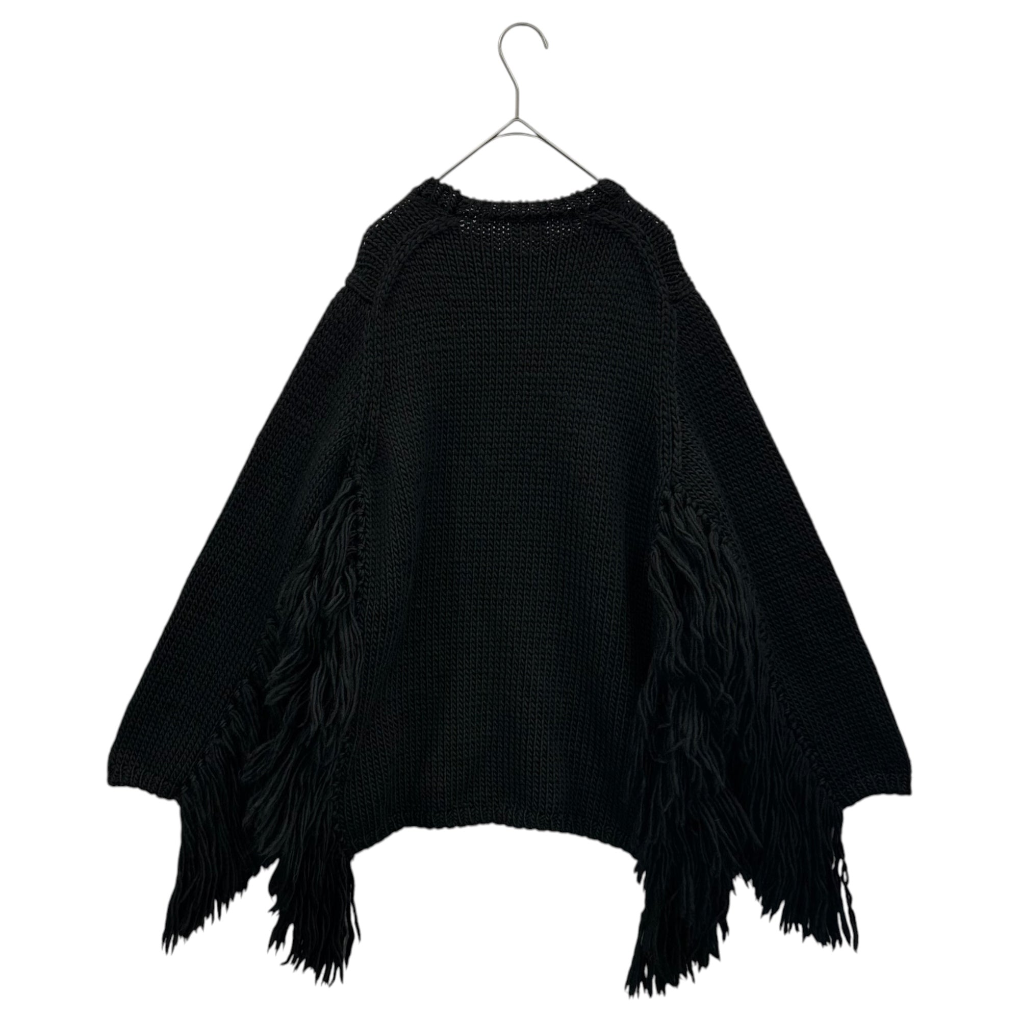 COMME des GARCONS(コムデギャルソン) 25AW Fringed Crewneck Knitwear フリンジ クルーネック ニット GP-N015 XS ブラック AD2025