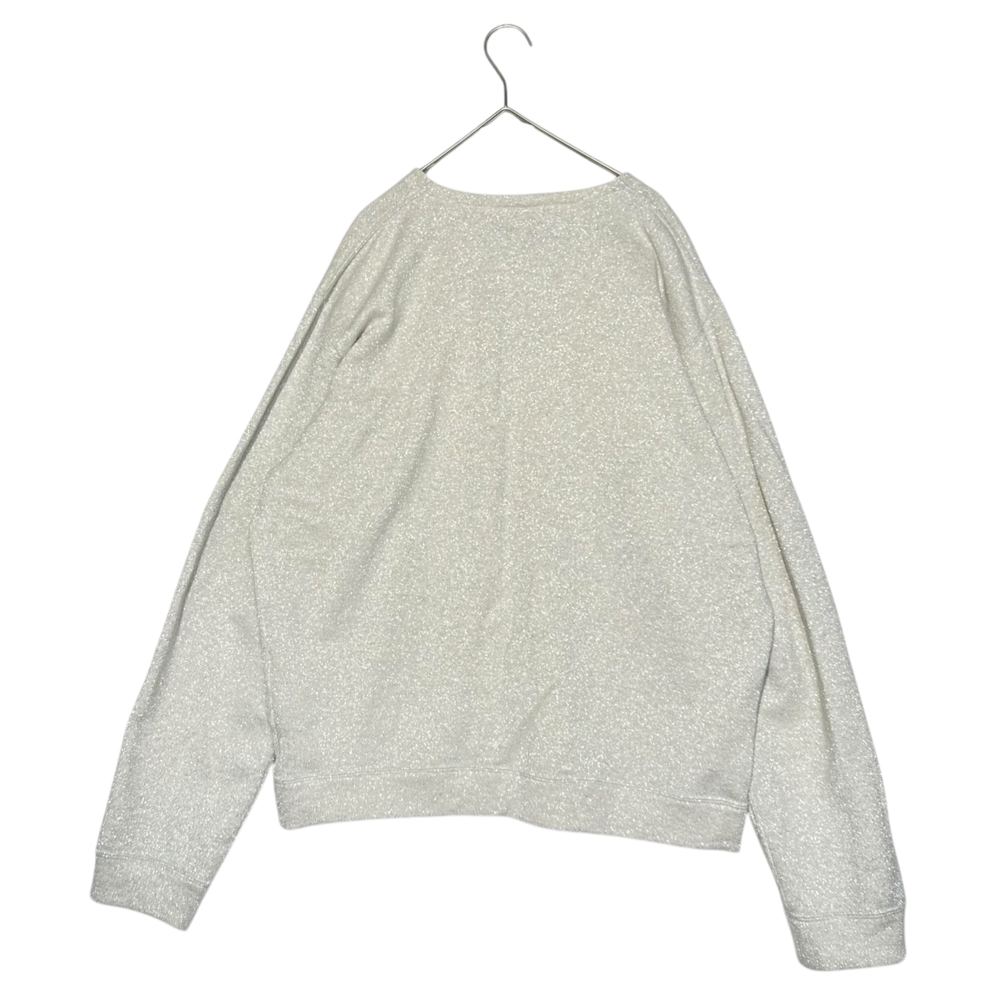 Taiga Igari(タイガイガリ) 23AW Pixie Dust Sweat Shirt ピクシー ダスト スウェット TI055017 M グレー ラメ Vネック