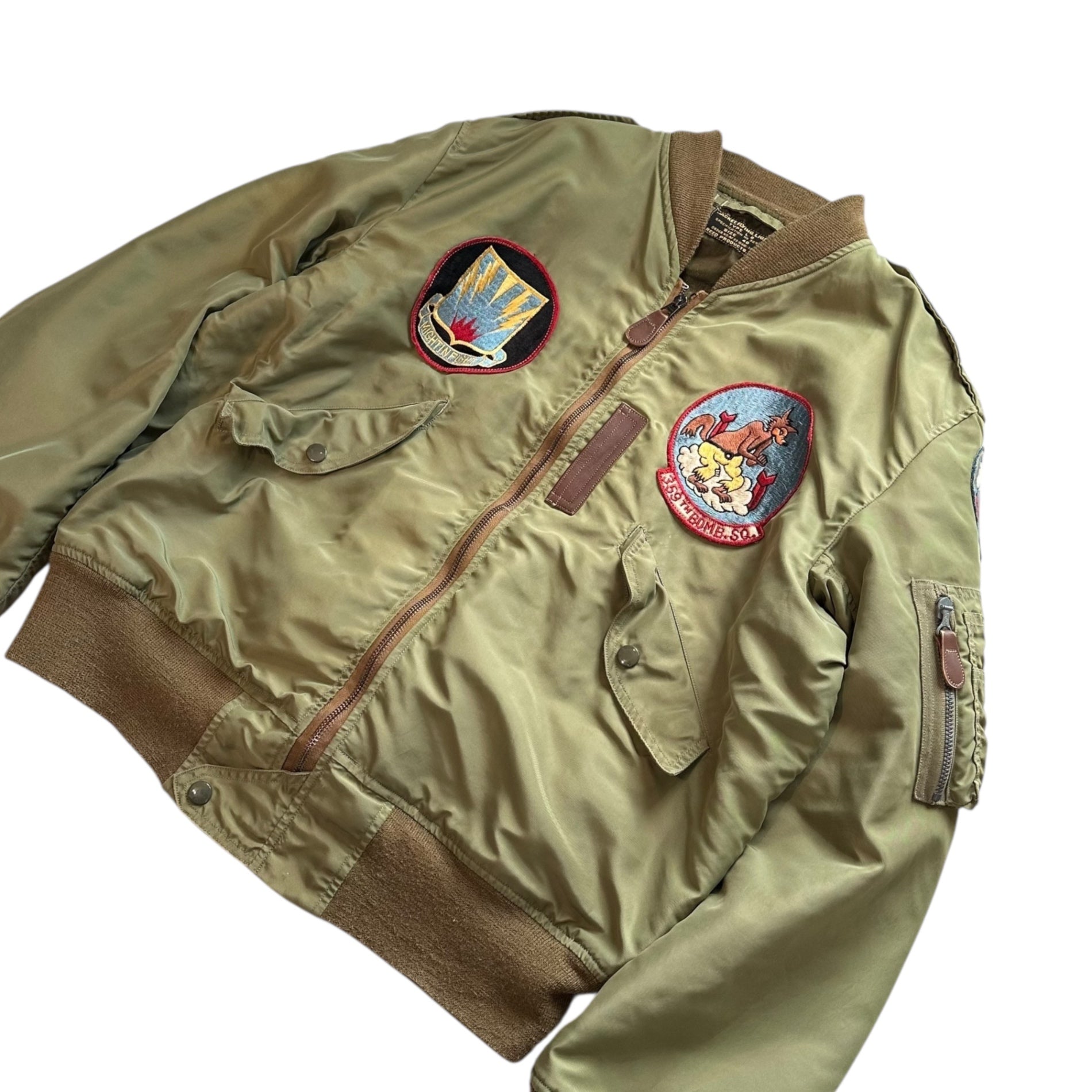 【SALE対象外】BUZZ RICKSON’S(バズリクソンズ) REED PRODUCTS INC. USAF L-2 FLIGHT JACKET リード プロダクツ エアフォース フライト ジャケット AF33(038)-7435 40 セージグリーン 303d BOMBARDMENT GROUP 第303爆撃グループ 500着限定