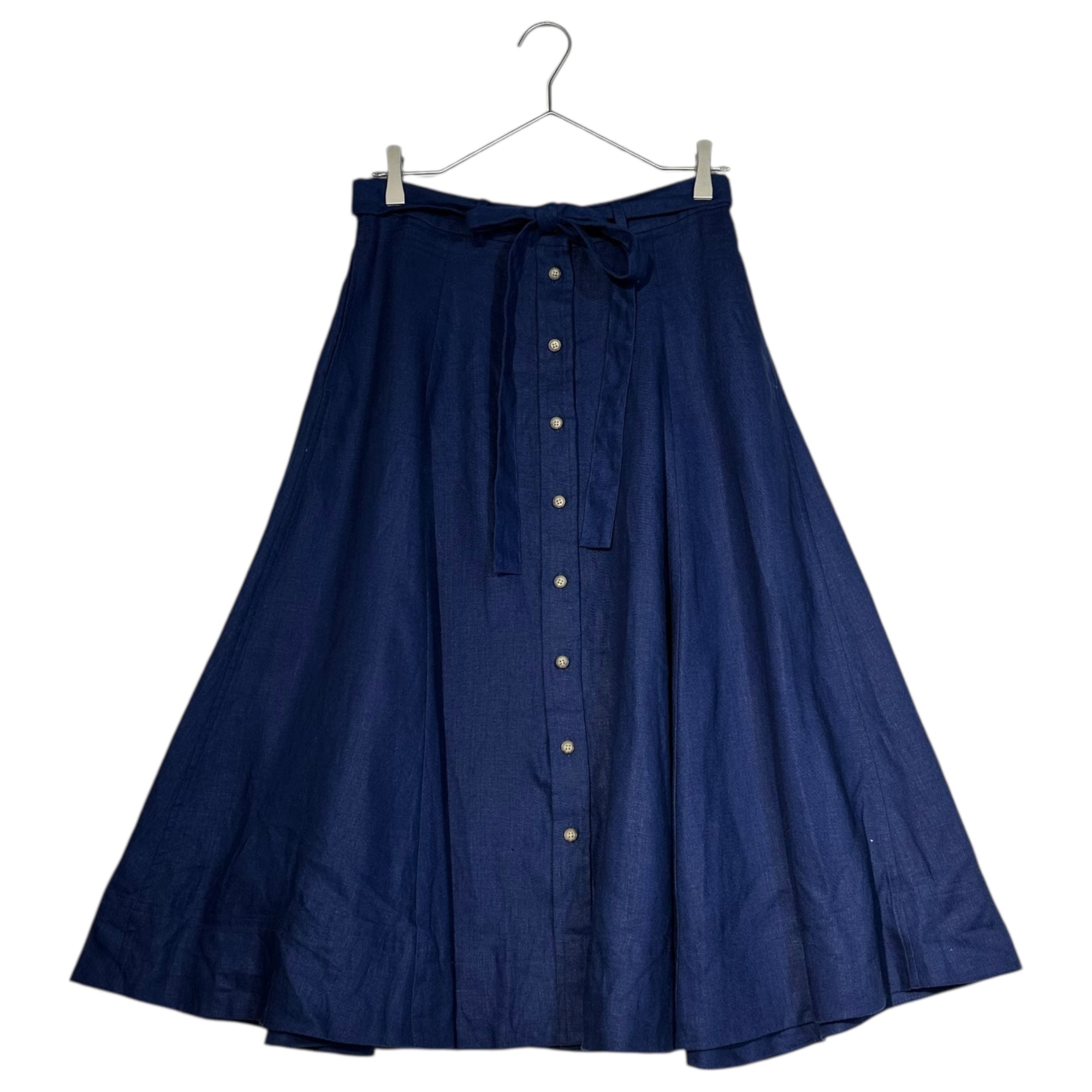 POLO RALPH LAUREN(ポロラルフローレン) Front button linen long skirt フロントボタン リネン ロング スカート 0200011323 4(160cm) ブルー