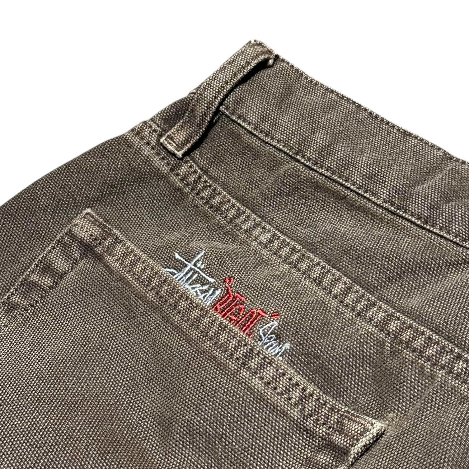 STUSSY(ステューシー) 24SS Washed Canvas Big OL ウォッシュド キャンバス ビッグ デニム パンツ 30 ブラウン バギー ワイド jean denim pant