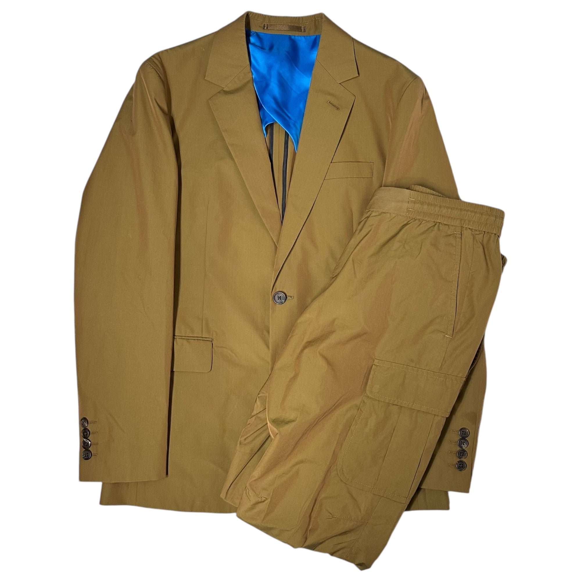 PAUL SMITH(ポールスミス) iridescent color 2B Jacket Cargo Pocket Pants Setup タマムシカラー テーラード ジャケット カーゴポケット セットアップ PF-IS-73872 / PF-W1-51377 L ブラウン カジュアル スーツ