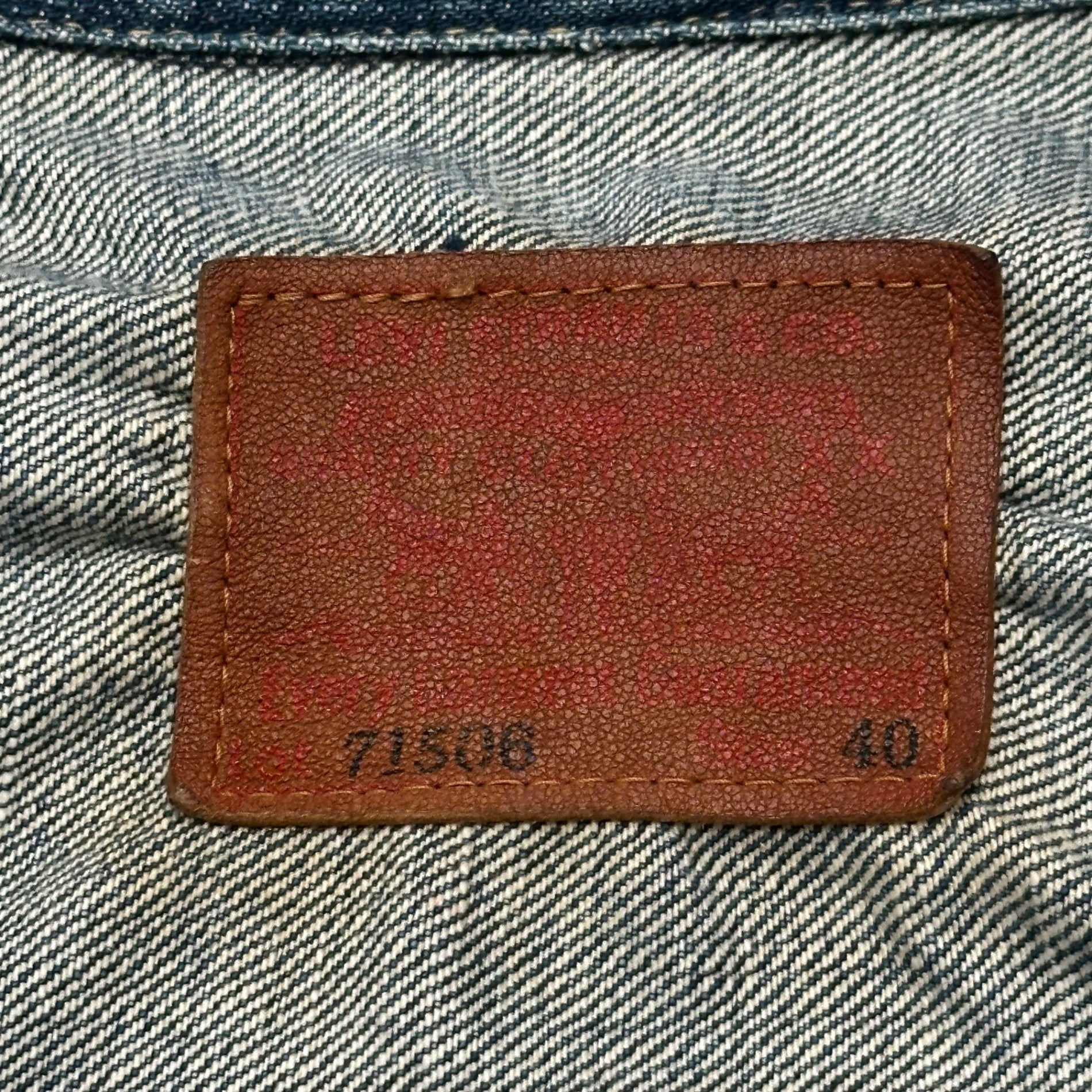 Levi's(リーバイス) 90's 1st WW2 71506 XX 大戦モデル 復刻 デニム ジャケット 71506 XX 40 インディゴ 1993年製造 90年代 日本製 ヴィンテージ