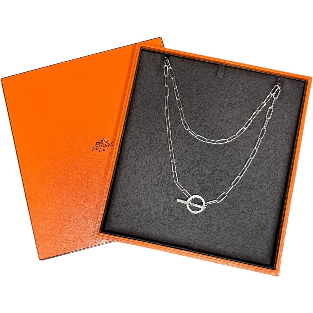 HERMES(エルメス) Chaine d'Ancre game Chain necklace シェーヌダンクル ゲーム ネックレス シルバー SV925