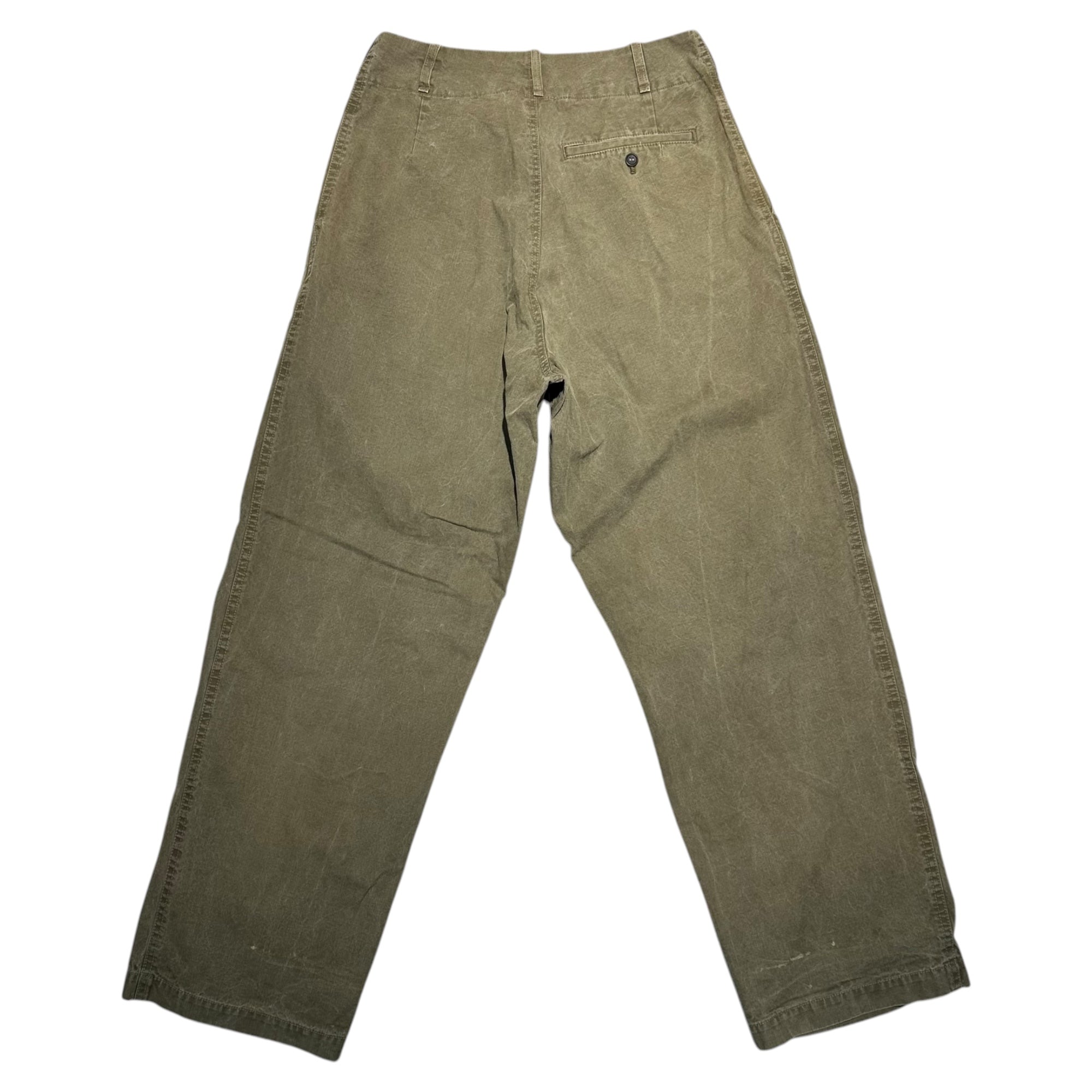 Y's(ワイズ) Wide Military Cotton Pants ワイド ミリタリー コットン パンツ YP-P12-007 3(L程度) カーキ 男性着用可