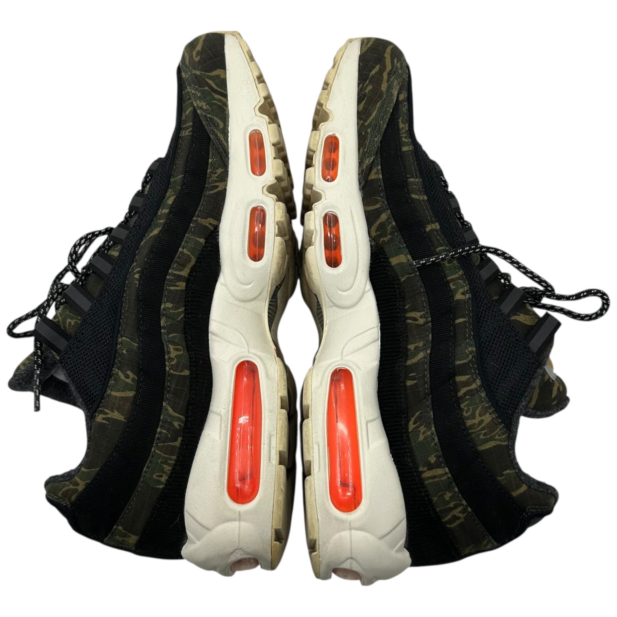NIKE×Carhartt WIP(ナイキ×カーハートワークインプログレス) Air Max 95 "Black/Sail/Total Orange" エアマックス 95 AV3866-001 27cm ブラック×カーキ カモフラ コラボ