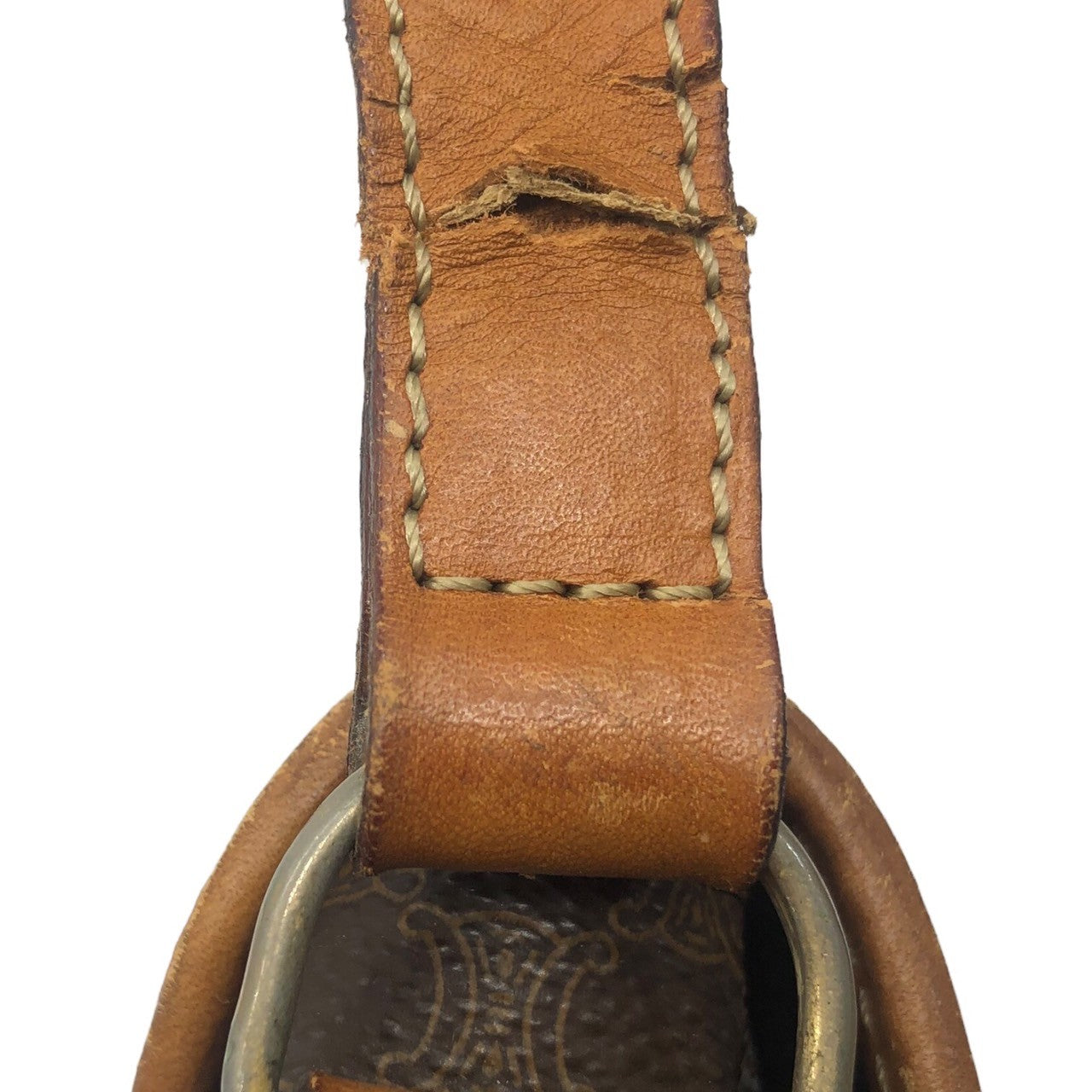 CELINE(セリーヌ) vintage macadam shoulder bag ヴィンテージ マカダム ショルダー バッグ F/09 ブラウン OLD