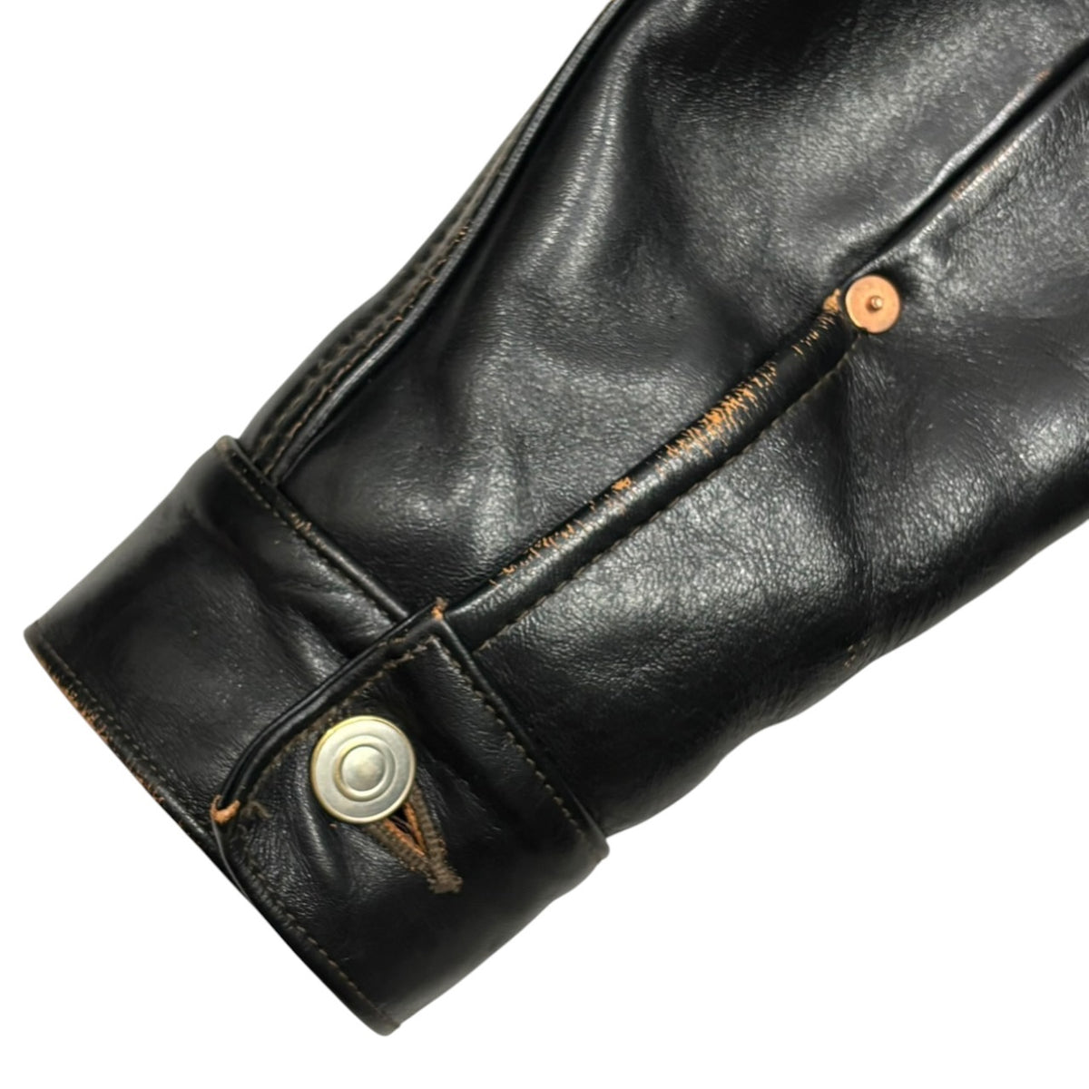 FINE CREEK LEATHERS(ファインクリークレザーズ) Richmond TYPE1 LEATHER JKT - Horsehide リッチモンド ホース レザー ジャケット 38 ブラック