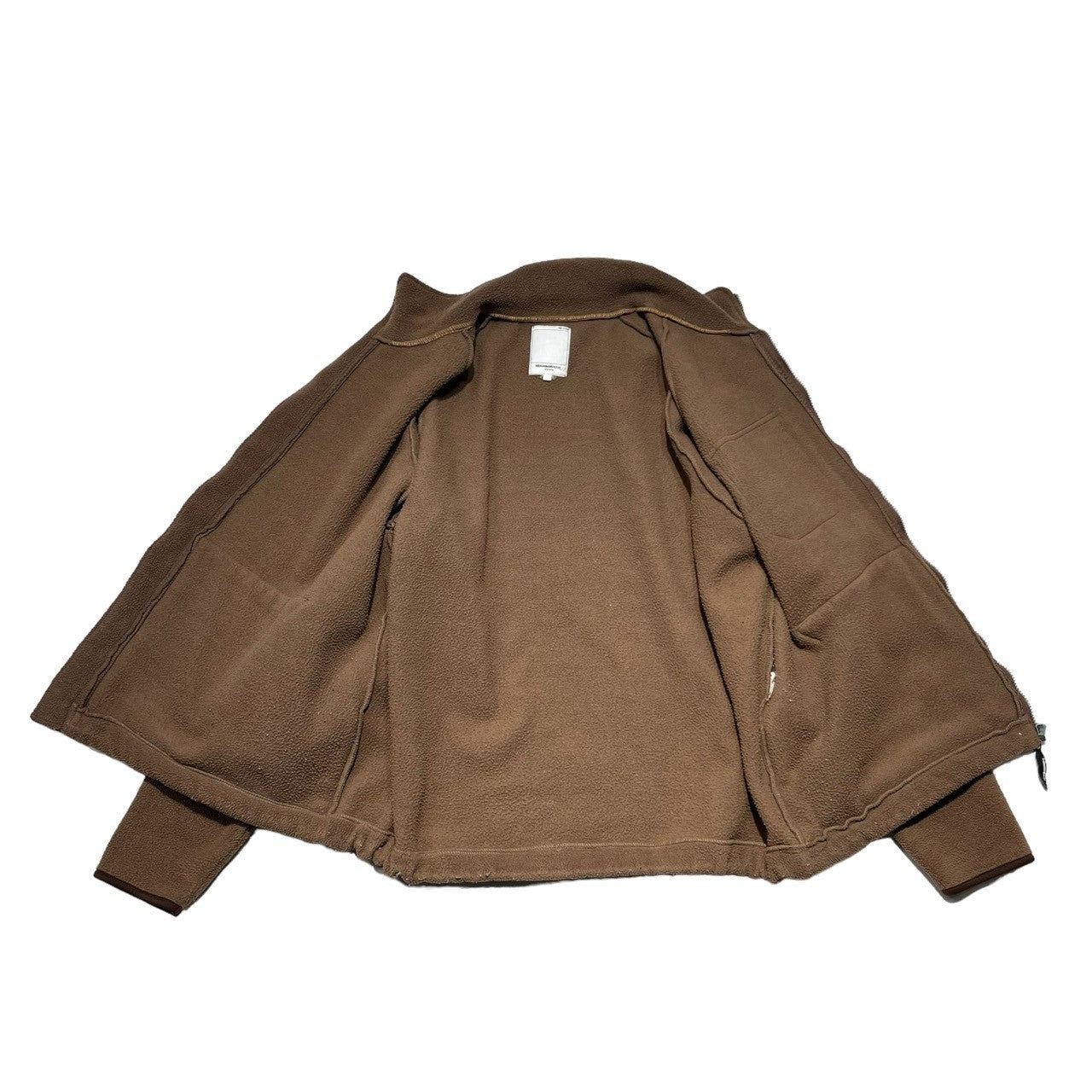 NEIGHBORHOOD(ネイバーフッド) 99AW army fleece jacket ナイロン 切替 アーミー フリース ジャケット 表記消え(L程度) ブラウン×カーキ 90's 90年代 アーカイブ