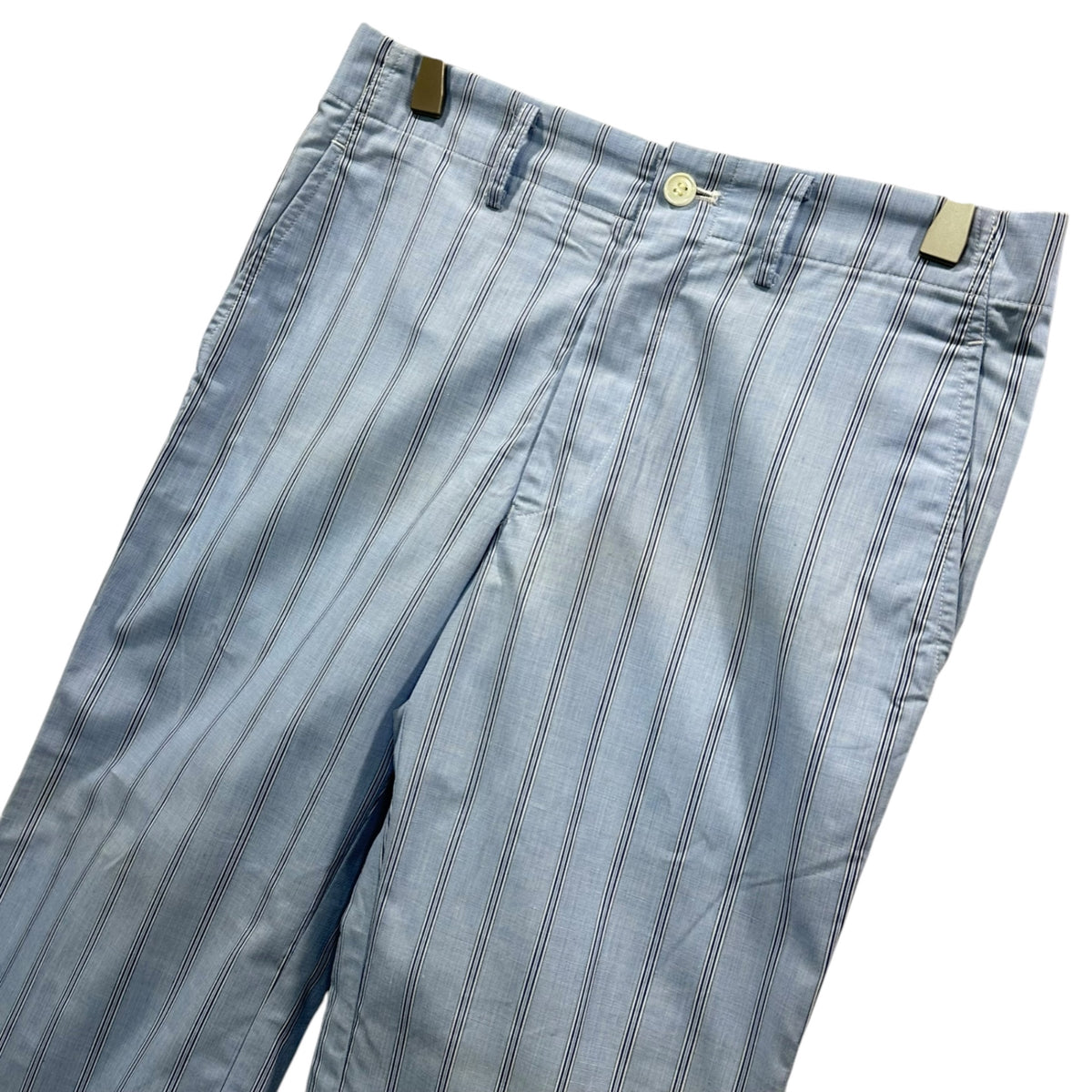 JUNYA WATANABE COMME des GARCONS(ジュンヤワタナベコムデギャルソン) 1999SS Straight Striped Pants ストレート ストライプ パンツ JP-10003S S ライトブルー AD1998 90s アーカイブ