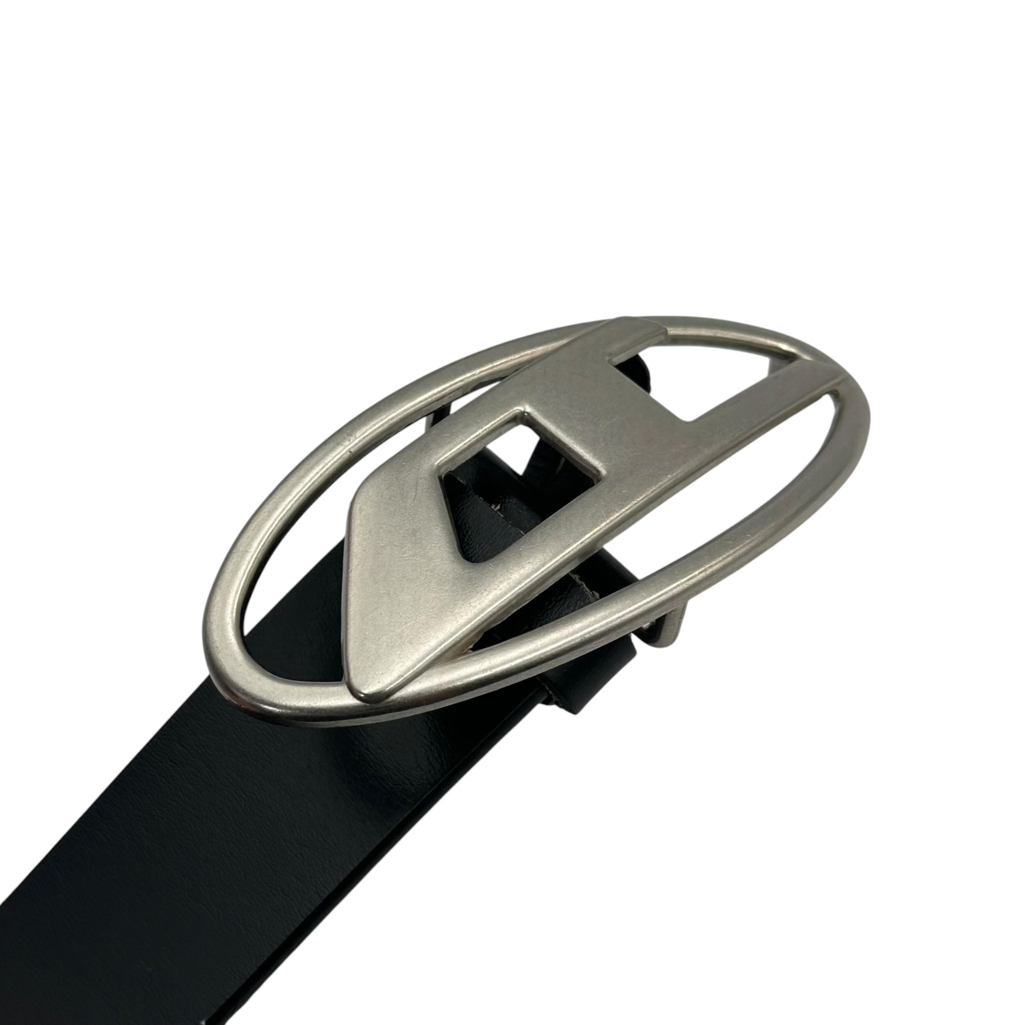 DIESEL(ディーゼル) B-1DR D バックル レザー ベルト X08516 85/34 ブラック