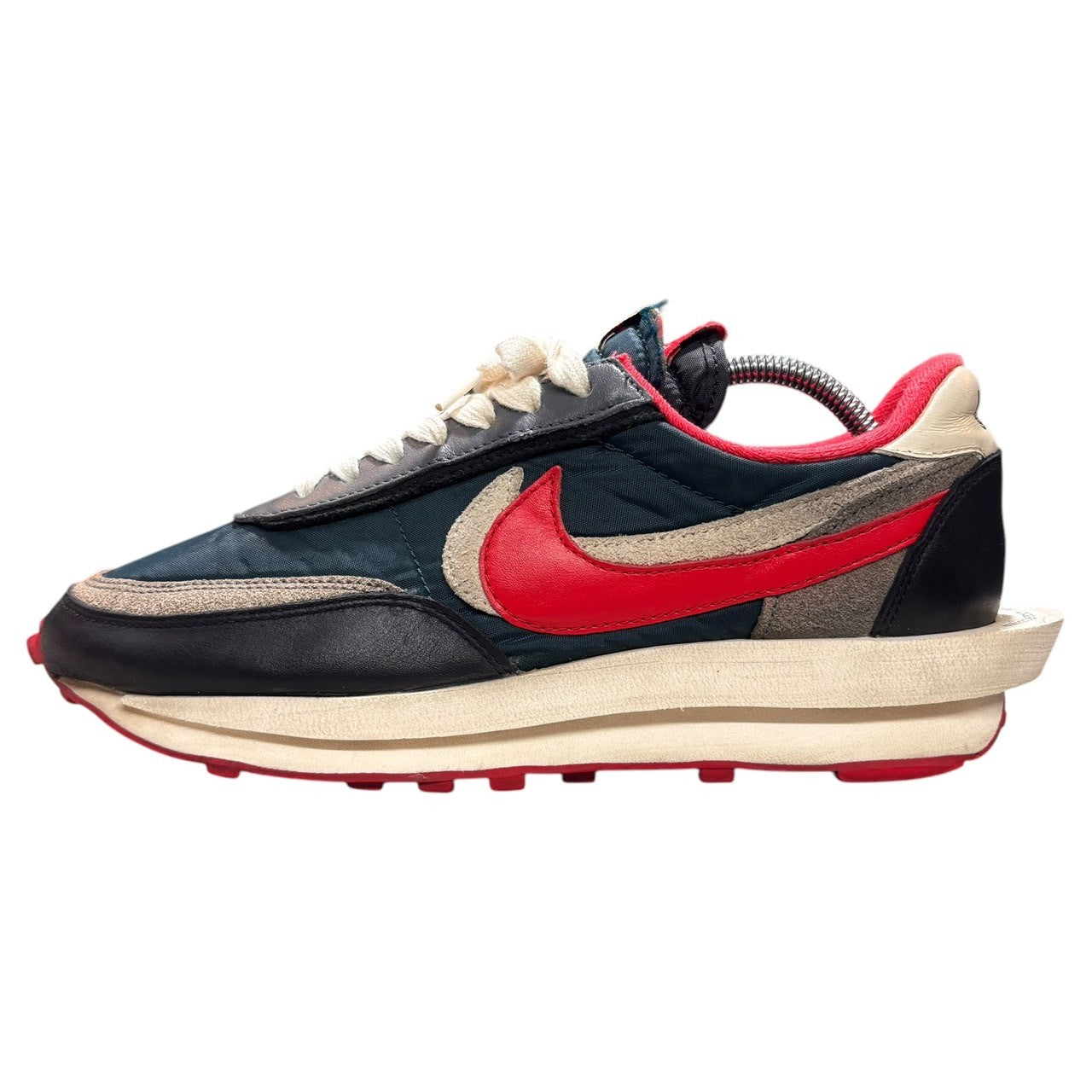 NIKE×UNDERCOVER×SACAI(ナイキ×アンダーカバー×サカイ) LD Waffle "Midnight Spruce/Pale Ivory-Dark Grey-University Red" ワッフル DJ4877-300 27cm マルチカラー 箱付 ローカット スニーカー コラボ