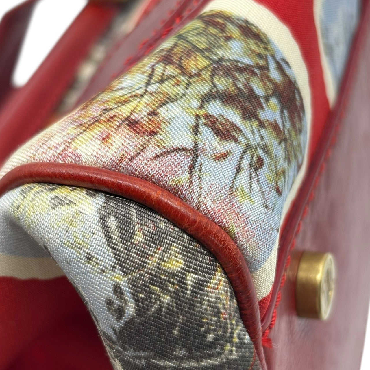 CELINE(セリーヌ) Vintage PARIS Limited Edition Ella Frame Hand Bag ヴィンテージ パリ 限定 エラ フレーム ハンド バッグ CE00/24 レッド ユニオンジャック