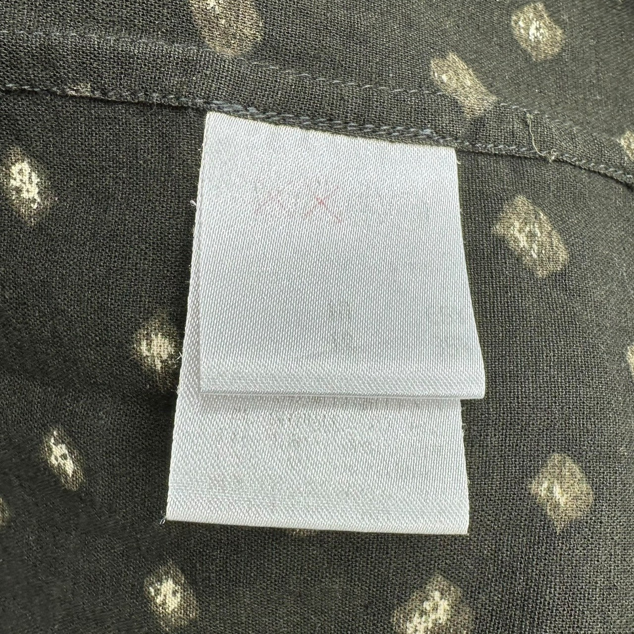 ISSEY MIYAKE MEN(イッセイミヤケメン) 98's Archive all-over silk cotton long-sleeved shirt 98年製 アーカイブ 総柄 シルクコットン 長袖 シャツ ME83-FJ144 S ブラウン