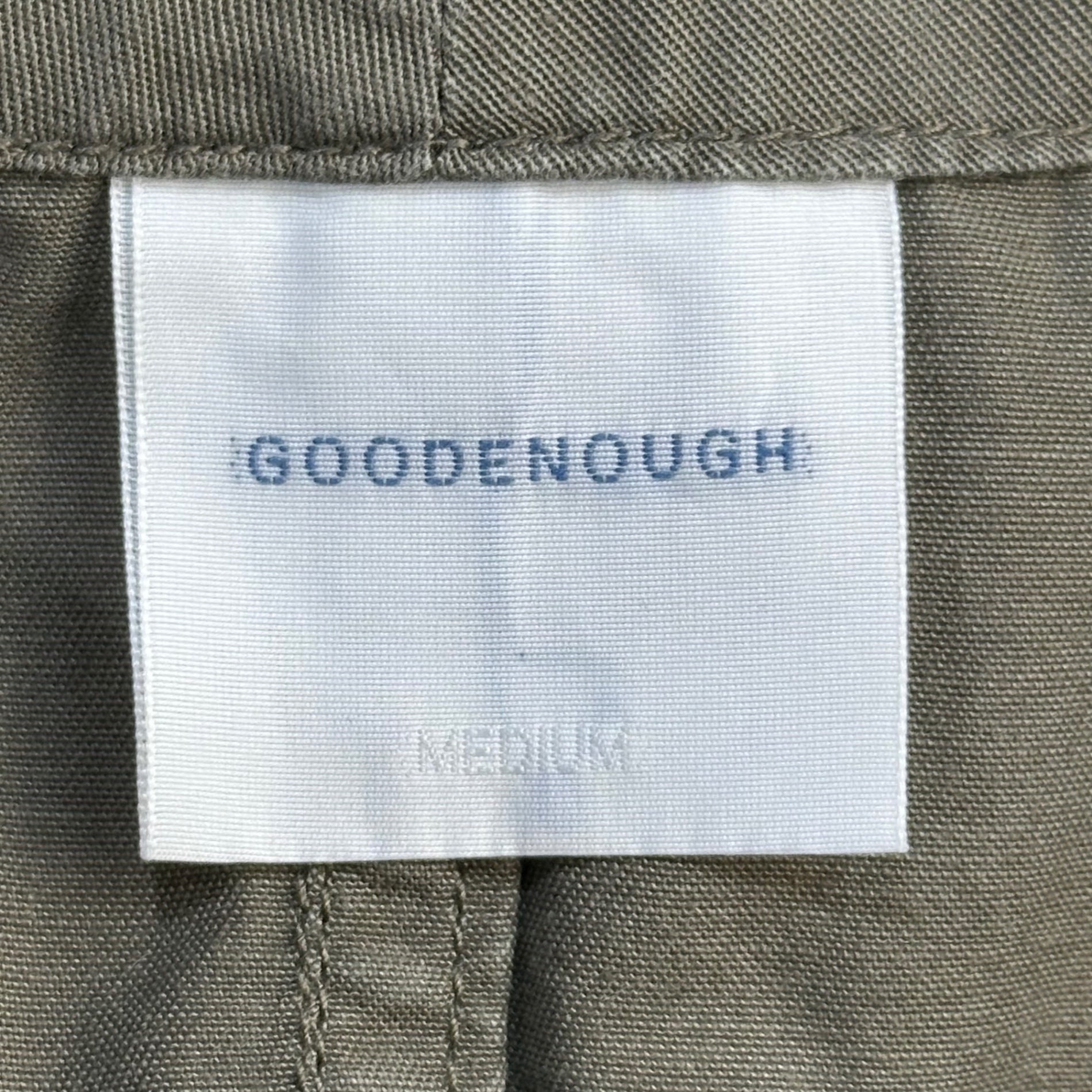 GOODENOUGH(グッドイナフ) 00’s Flap-Pocket Double-Knee Cargo Shorts フラップ ポケット ダブルニー カーゴ ショーツ M カーキ ハーフ ショート パンツ