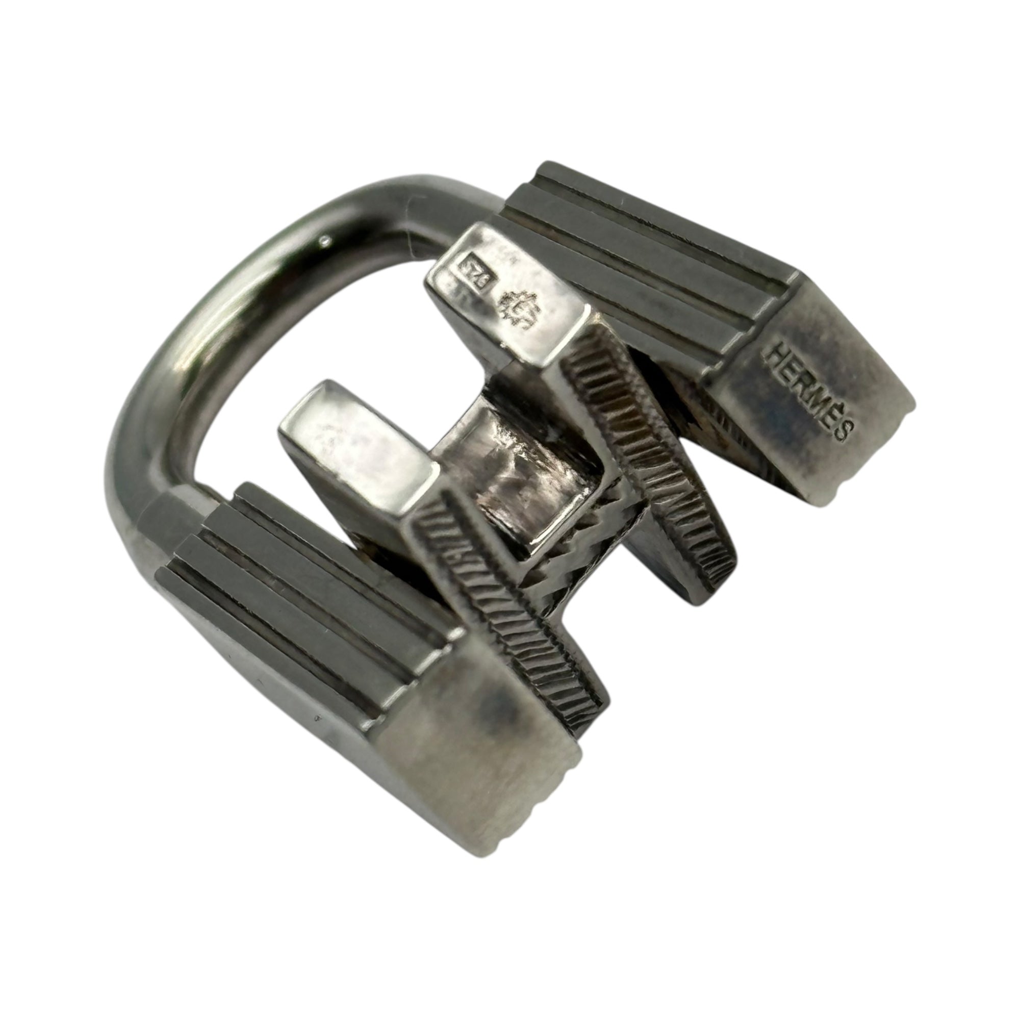 HERMES(エルメス) H motif Padlock Cadena Charm Hモチーフ 南京錠 カデナ チャーム シルバー 箱付 ペンダントトップにも